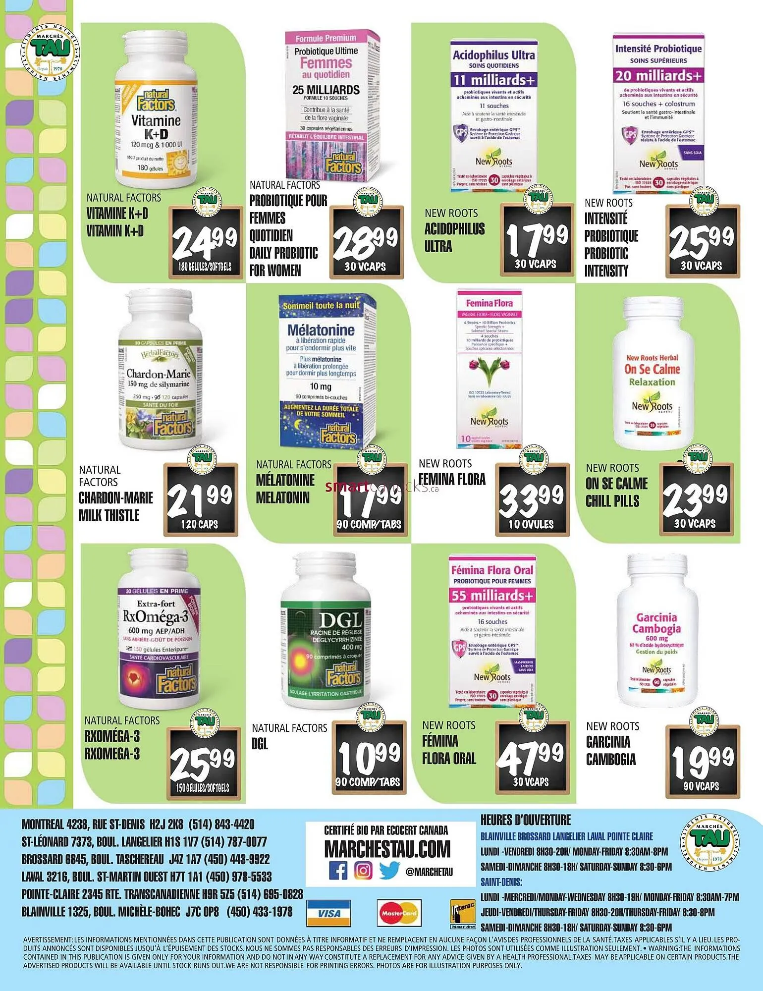 Marches Tau flyer from March 31 to April 13 2025 - flyer page 16