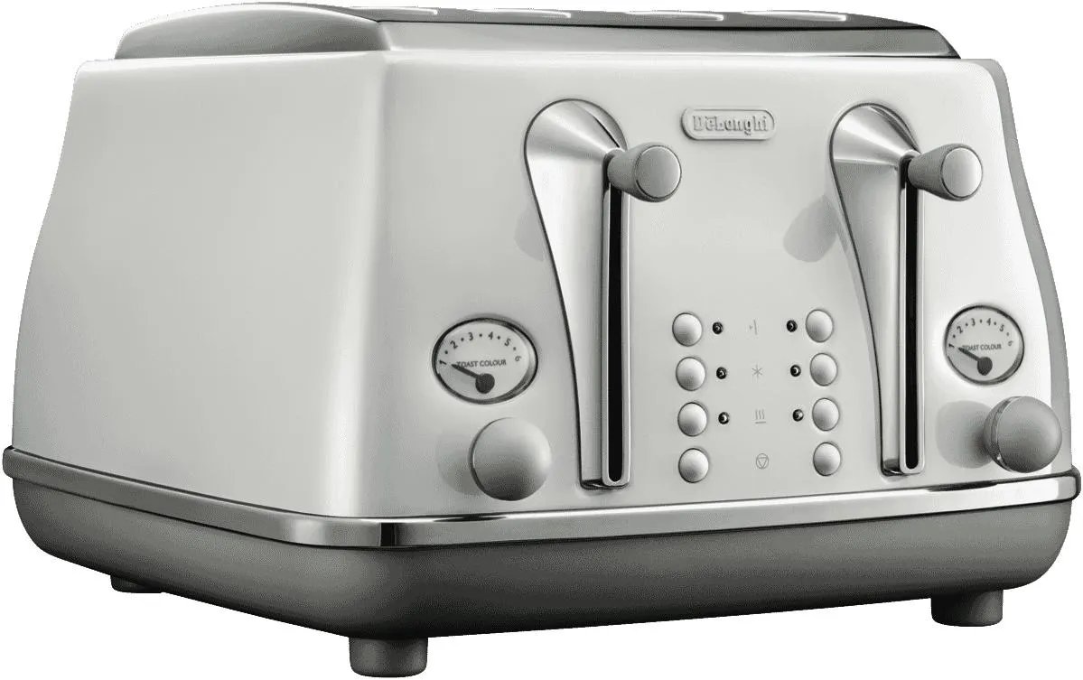 DeLonghi Icona Capitals 4 Slice Toaster Sydney White