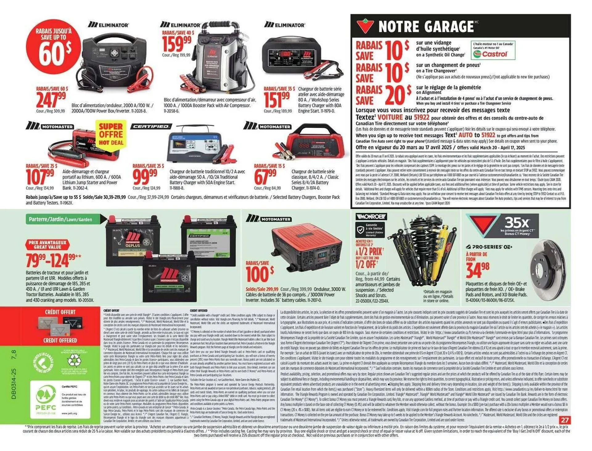Canadian Tire flyer from March 27 to April 3 2025 - flyer page 40