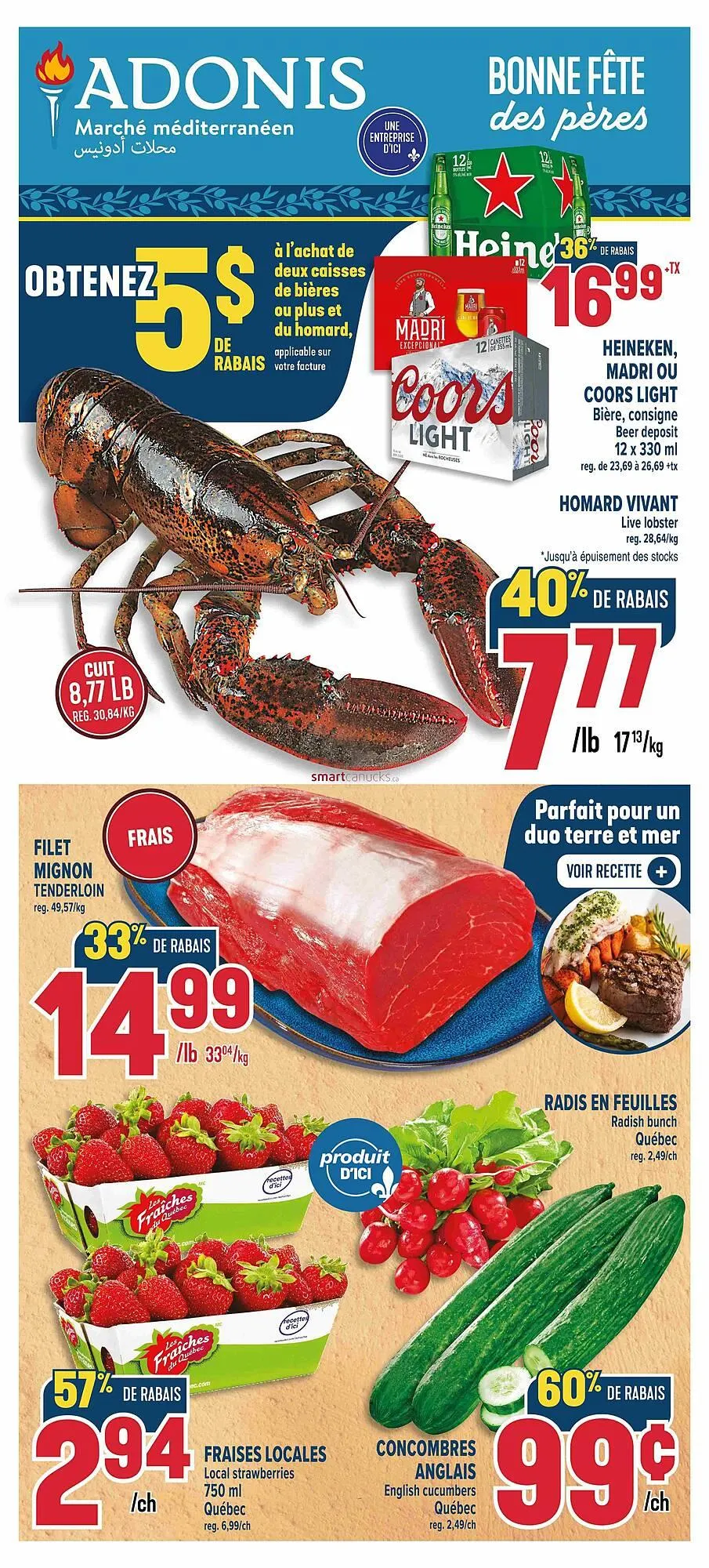 Marché Adonis flyer from June 12 to June 18 2025 - flyer page 1