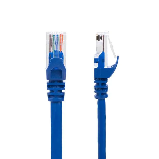 1FT Cat5e 350MHz UTP 24AWG Ethernet Network Cable - Blue - PrimeCables® - 1/Pack