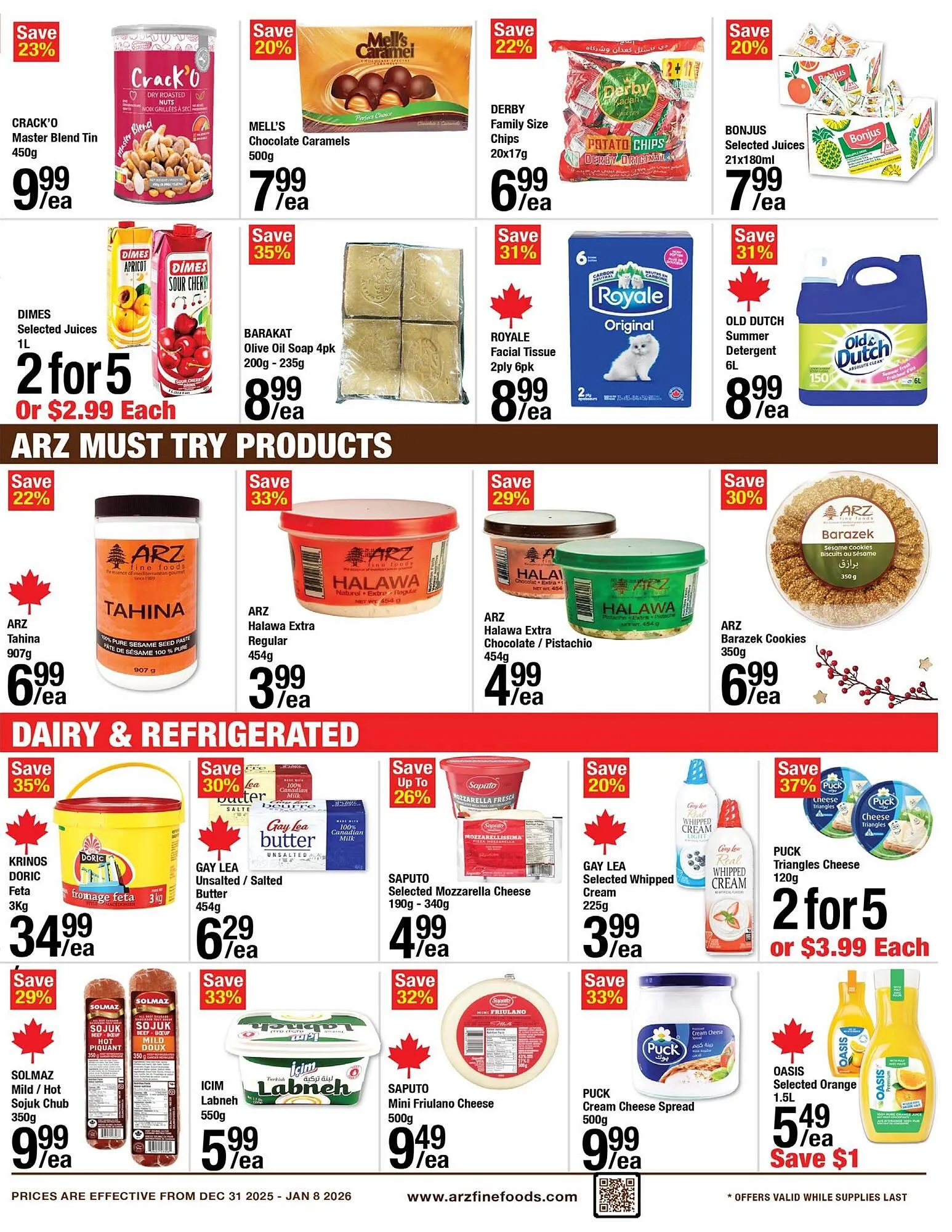 Arz Fine Foods flyer from December 31 to January 8 2026 - flyer page 5