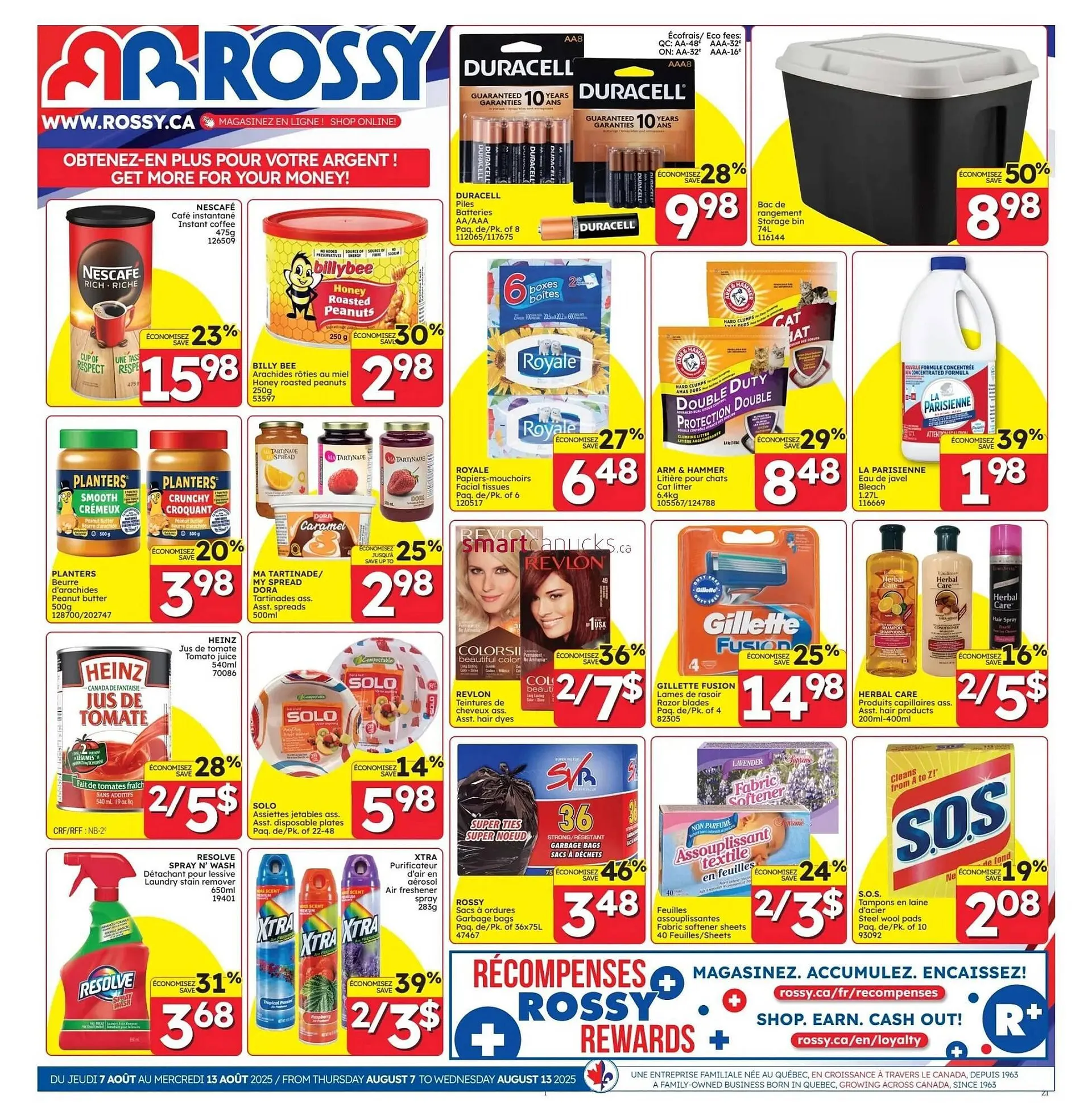 Rossy flyer from August 7 to August 13 2025 - flyer page 1