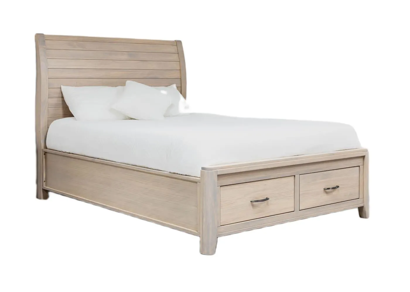Ellesmere Full Sleigh Storage Bed - Champagne