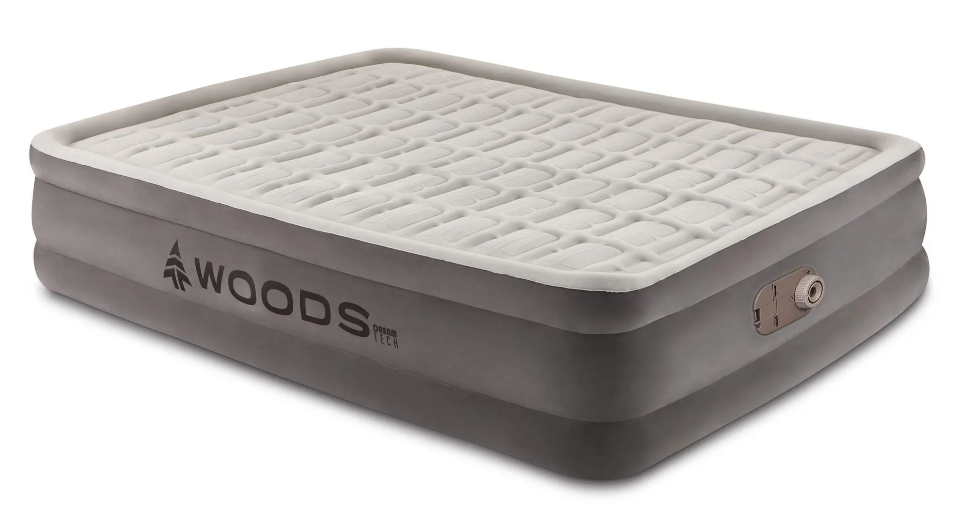 Woods Tritech™ Double-High Queen Air Mattress with Built-In 120V Pump