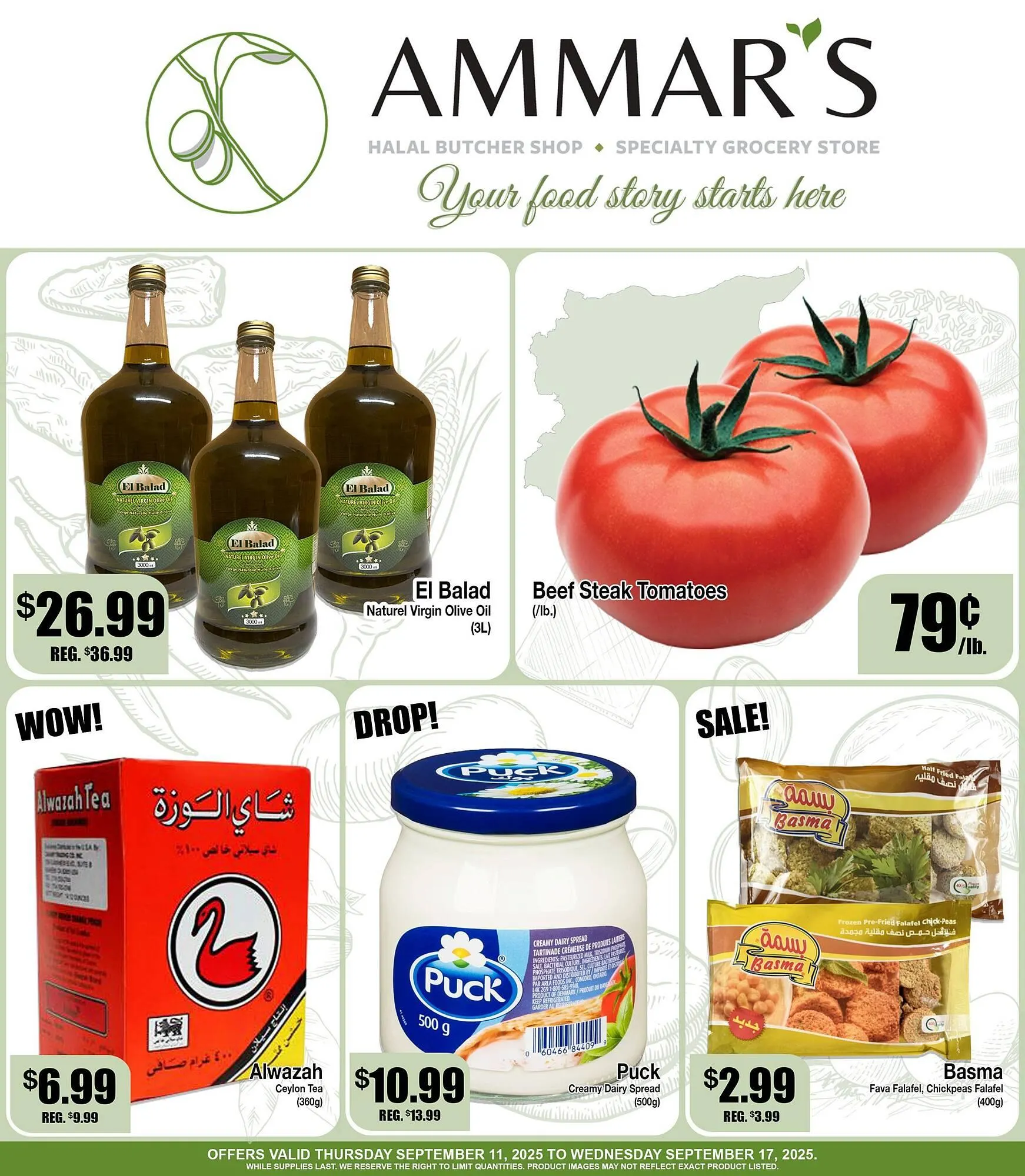 Ammar's Halal Meats flyer from September 11 to September 17 2025 - flyer page 1