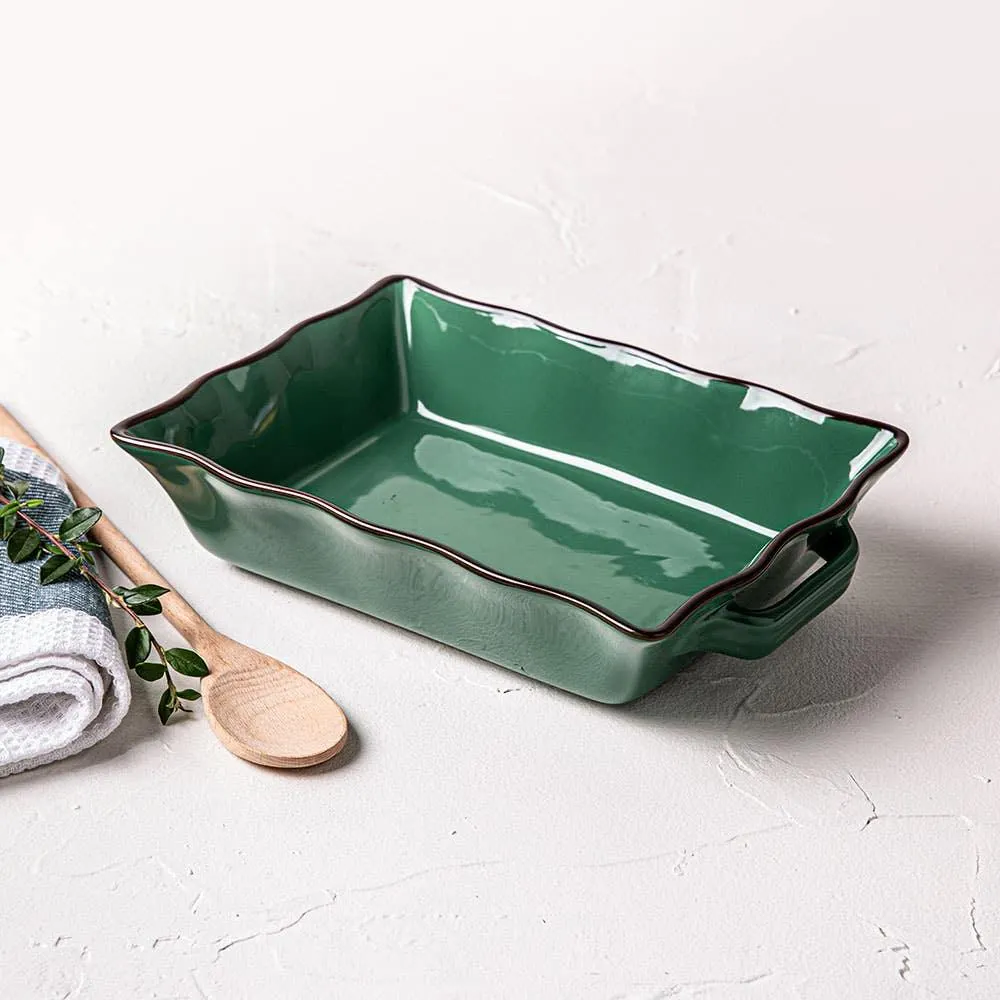 KSP Tuscana Fluted Bakeware Rect. Med 29x21x7cm (Forest)