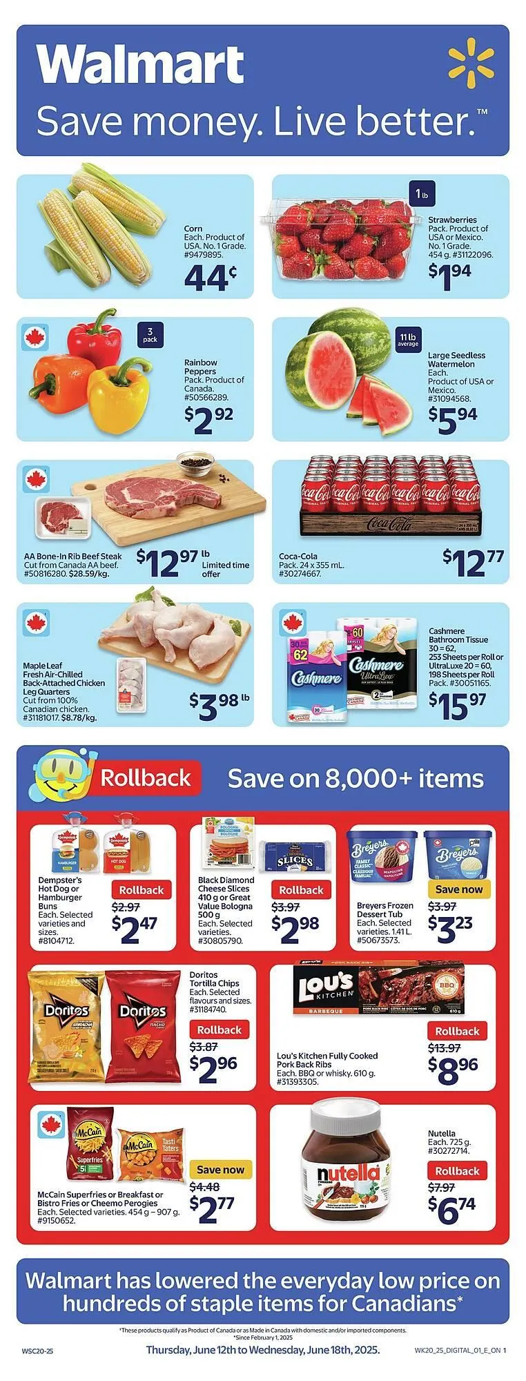 Walmart flyer from June 13 to July 4 2025 - flyer page 1
