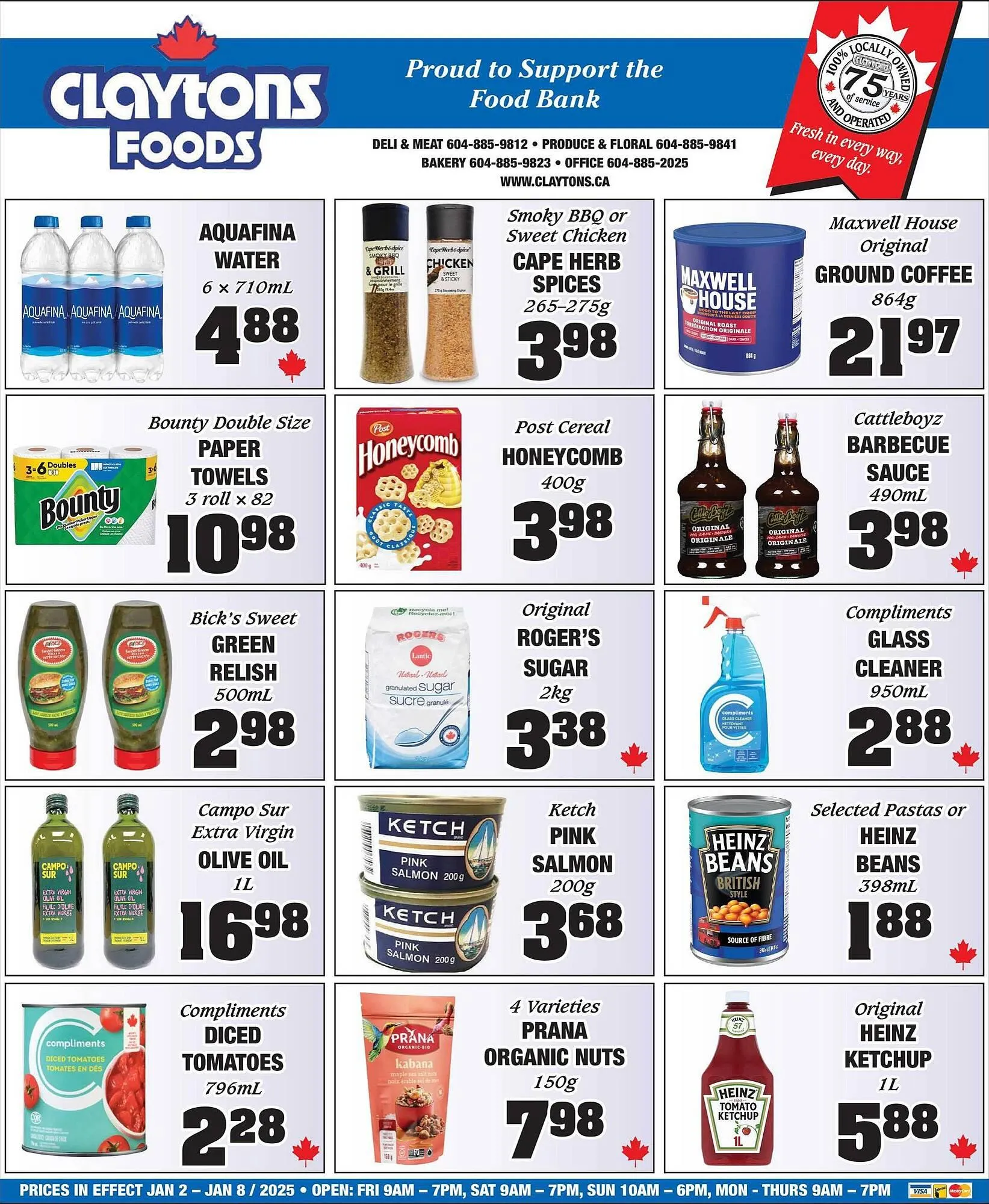 Claytons Heritage Market flyer from January 2 to January 8 2026 - flyer page 4