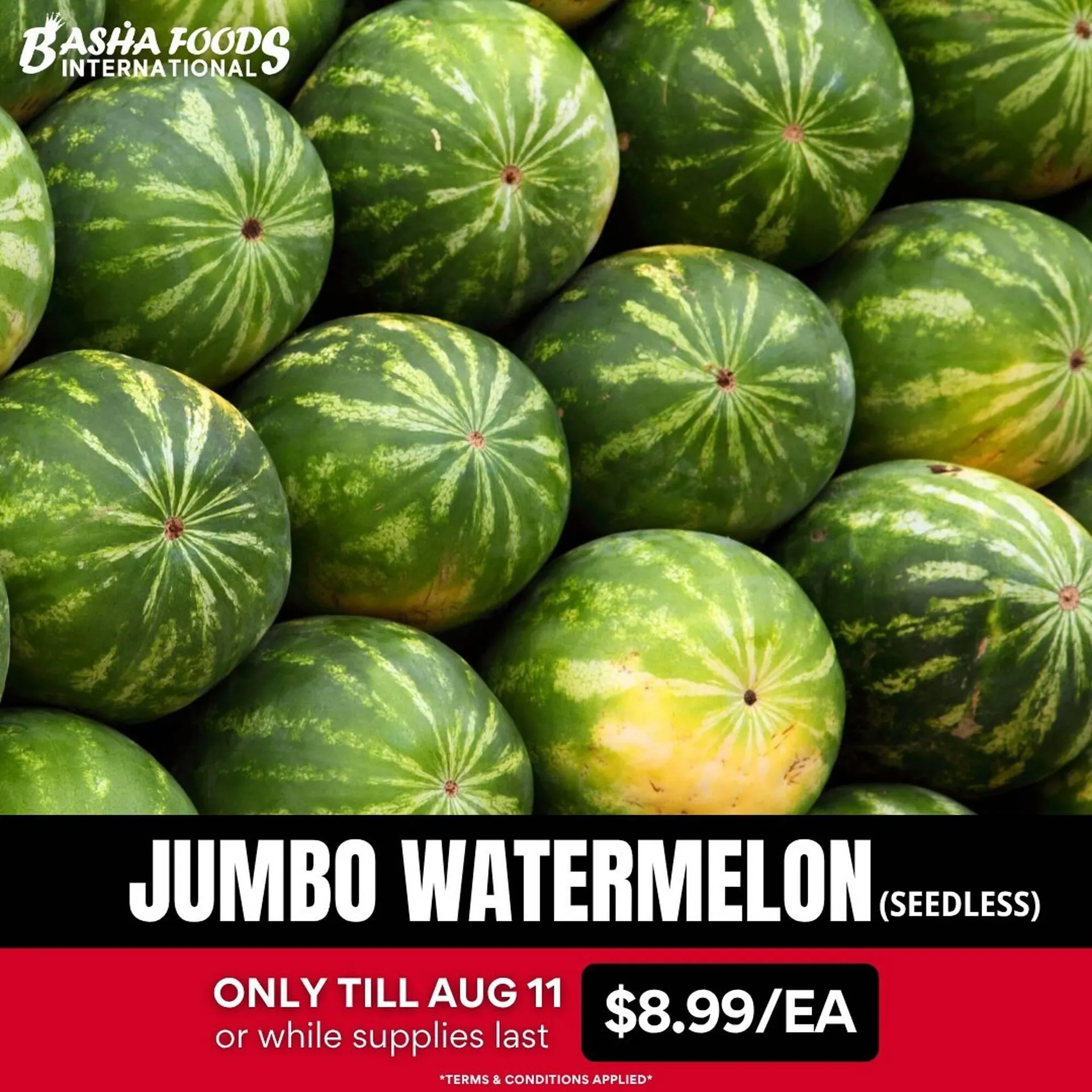 Basha Foods flyer from August 8 to August 11 2025 - flyer page 6