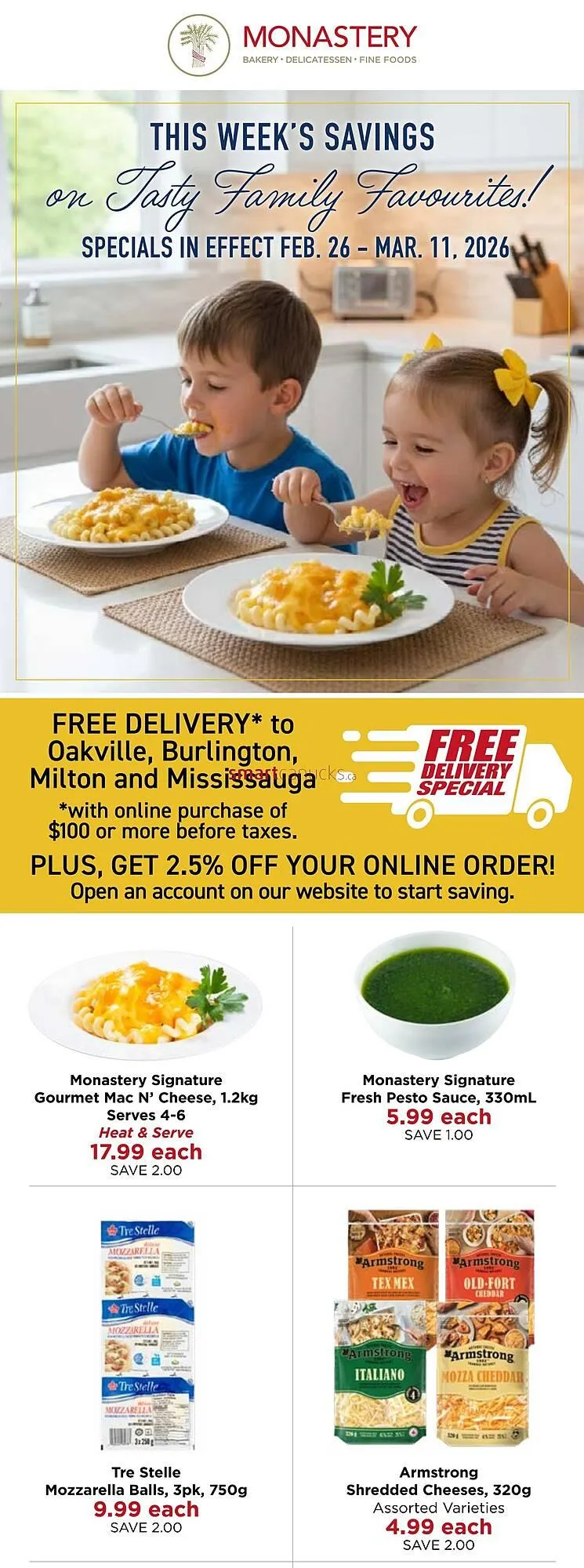 Monastery Bakery flyer from February 26 to March 11 2026 - flyer page 1