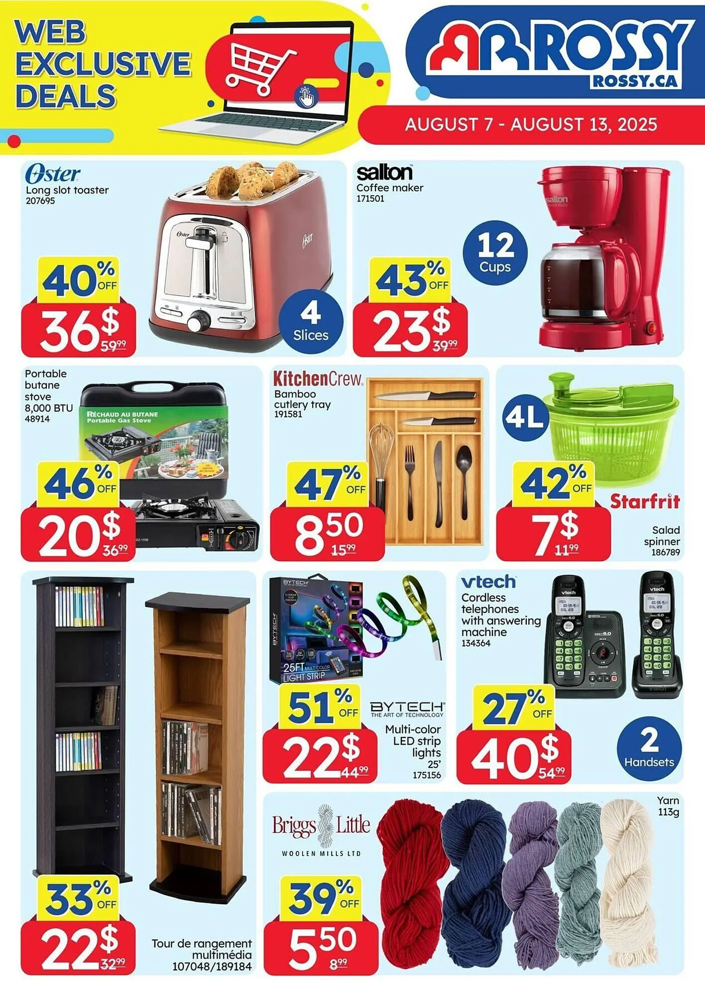 Rossy flyer from August 7 to August 14 2025 - flyer page 1