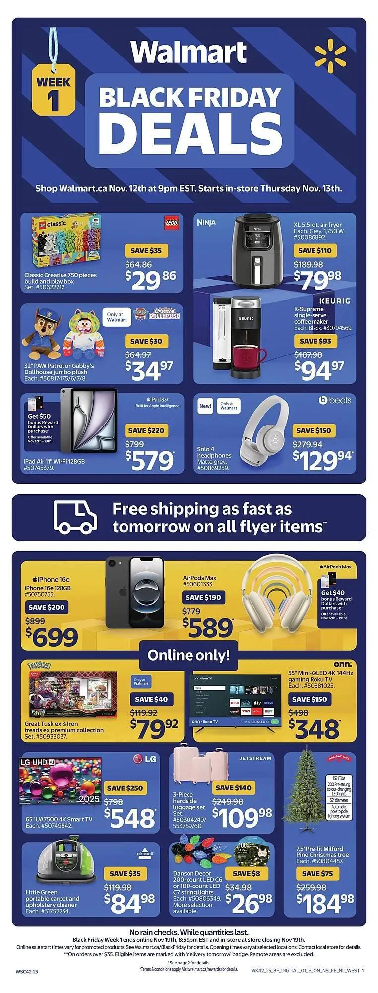 Walmart flyer from November 13 to November 21 2025 - flyer page 1