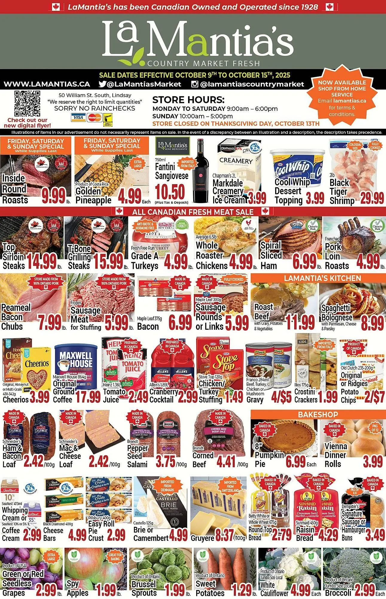 Lamantia's flyer from October 9 to October 15 2025 - flyer page 1