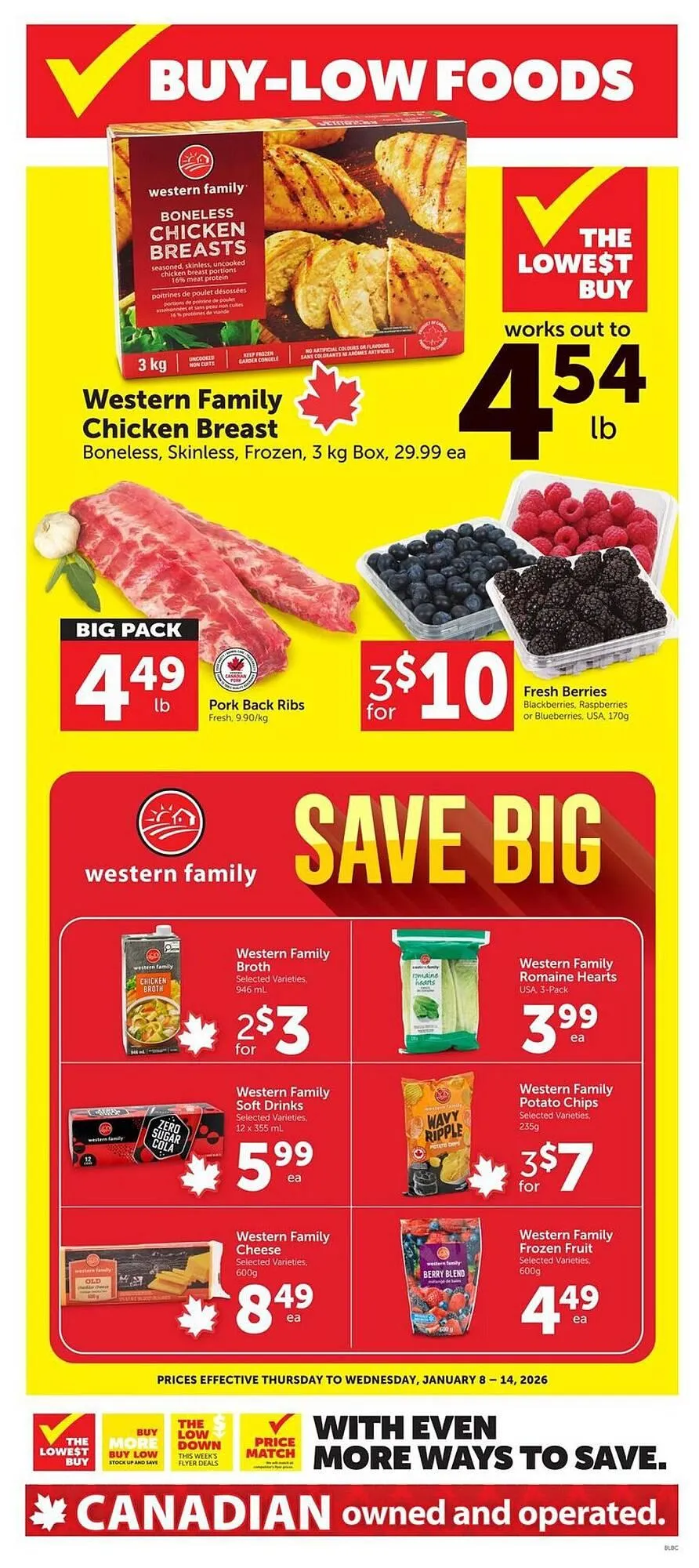 Buy-Low Foods flyer from January 8 to January 14 2026 - flyer page 1