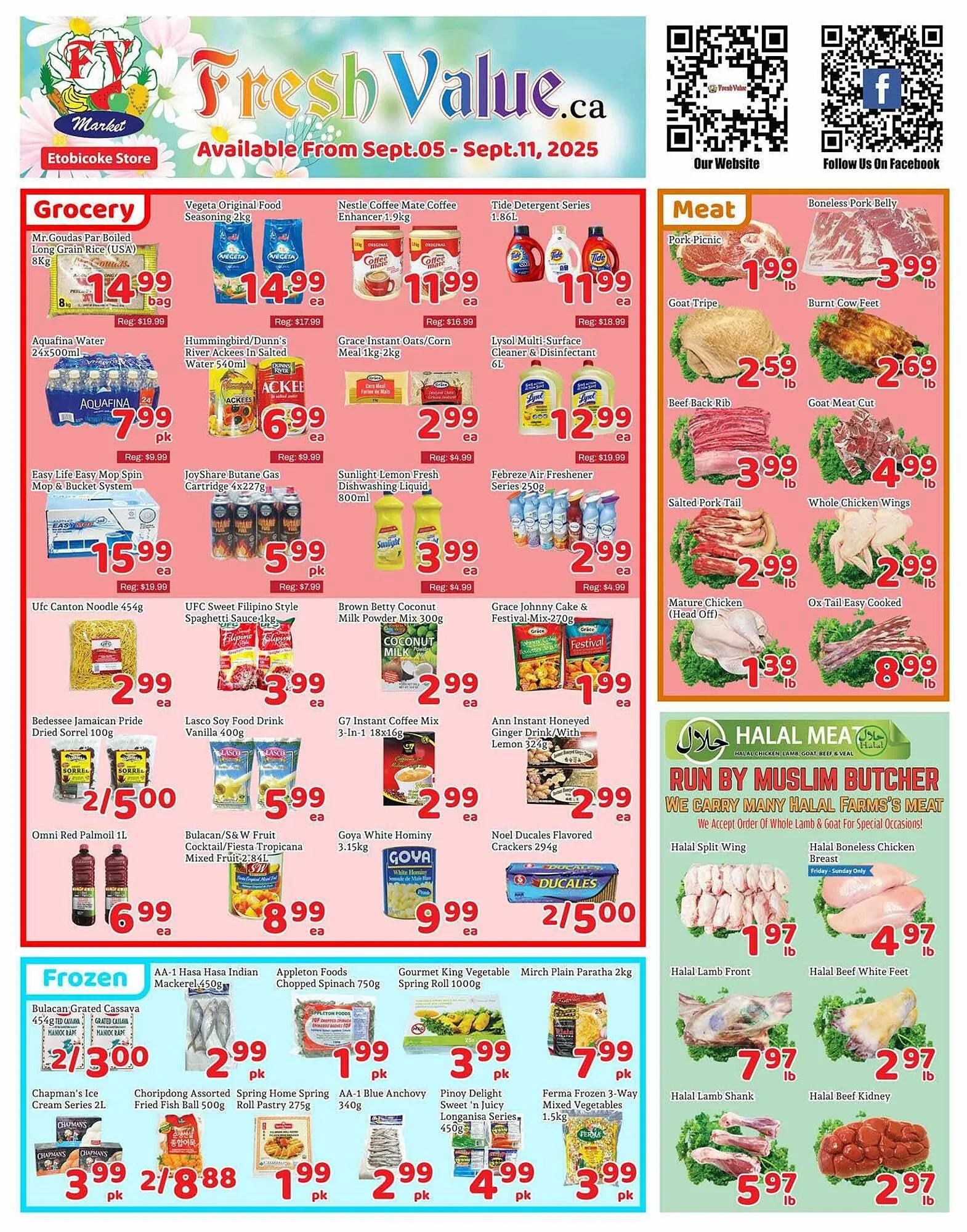Fresh Value flyer from September 5 to September 12 2025 - flyer page 1