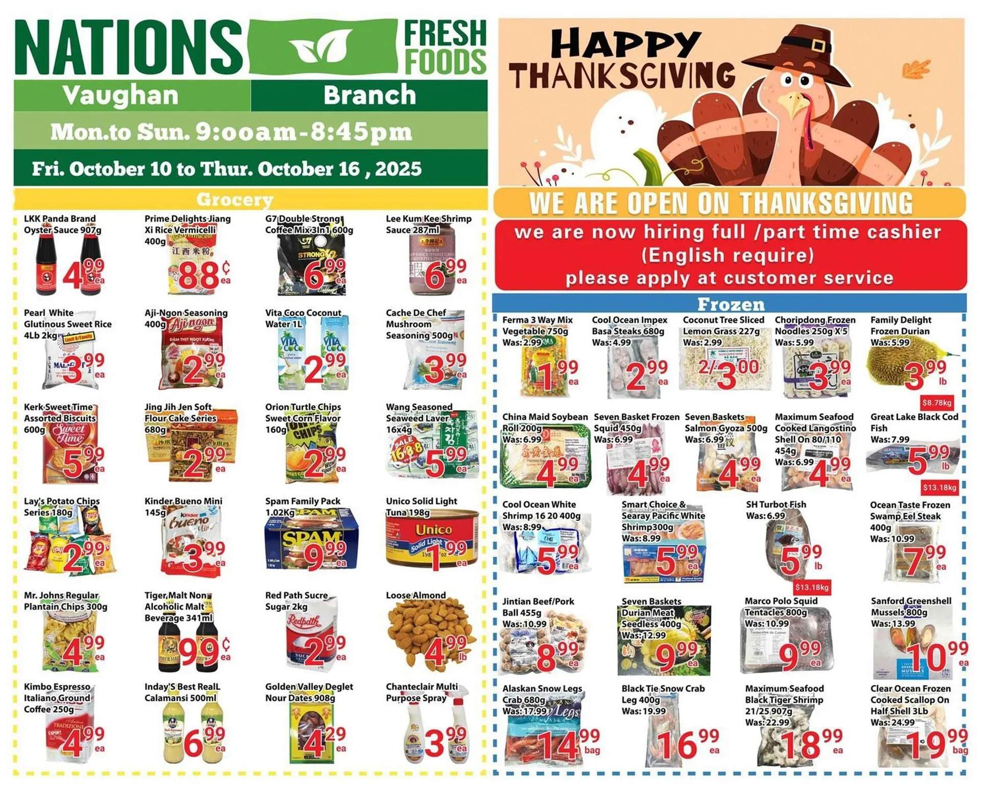 Nations Fresh Foods flyer from October 10 to October 16 2025 - flyer page 1
