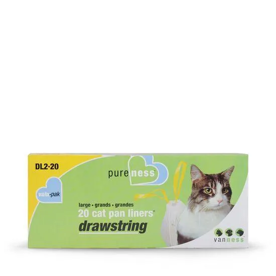 Litter bags with drawstring, large size