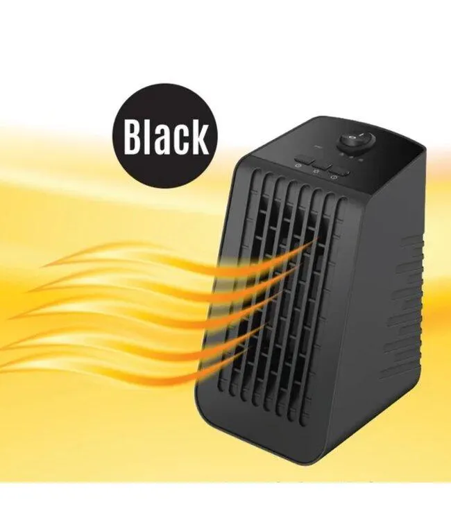 DESKTOP DIGITAL CERAMIC HEATER w/TIMER AND FAN
