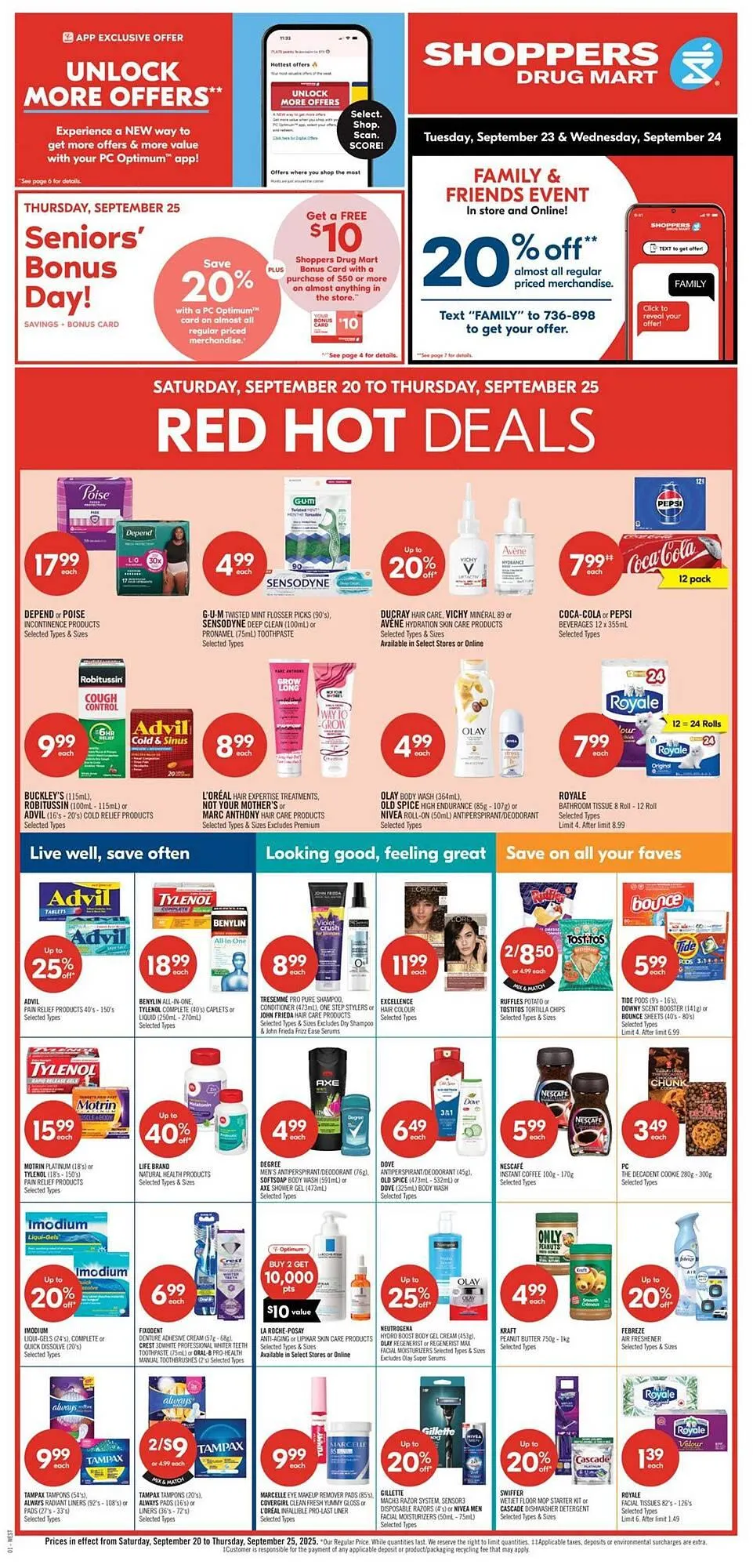 Shoppers Drug Mart flyer from September 18 to September 22 2025 - flyer page 1