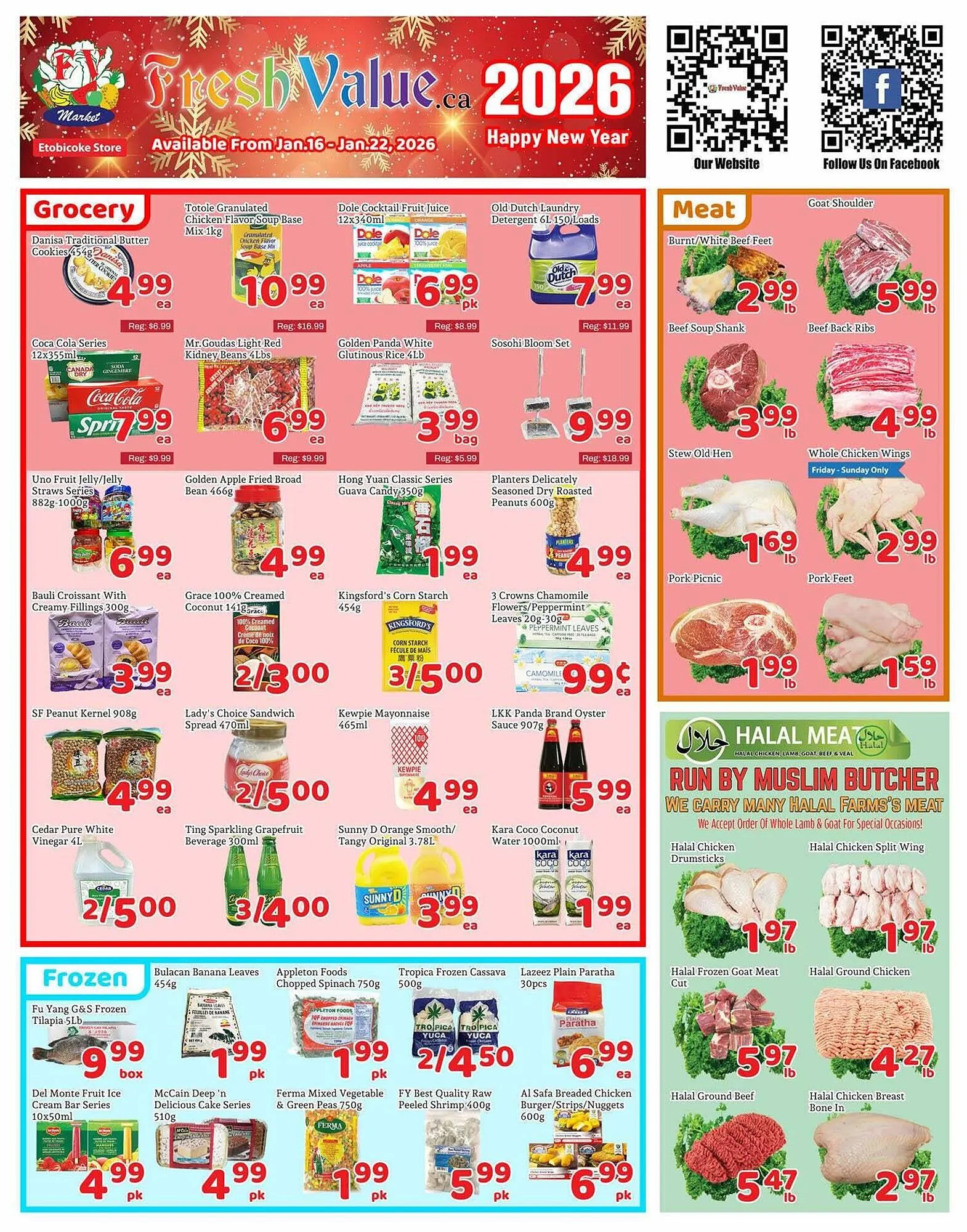Fresh Value flyer from January 16 to January 23 2026 - flyer page 1