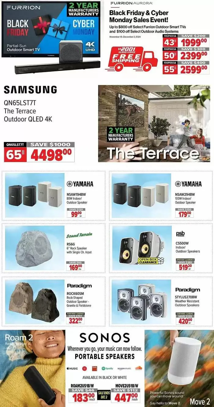 2001 Audio Video weekly flyer from November 29 to December 6 2024 - flyer page 14