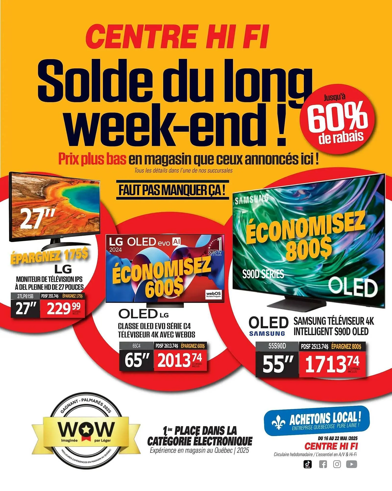 Centre Hi-Fi flyer from May 16 to May 22 2025 - flyer page 1