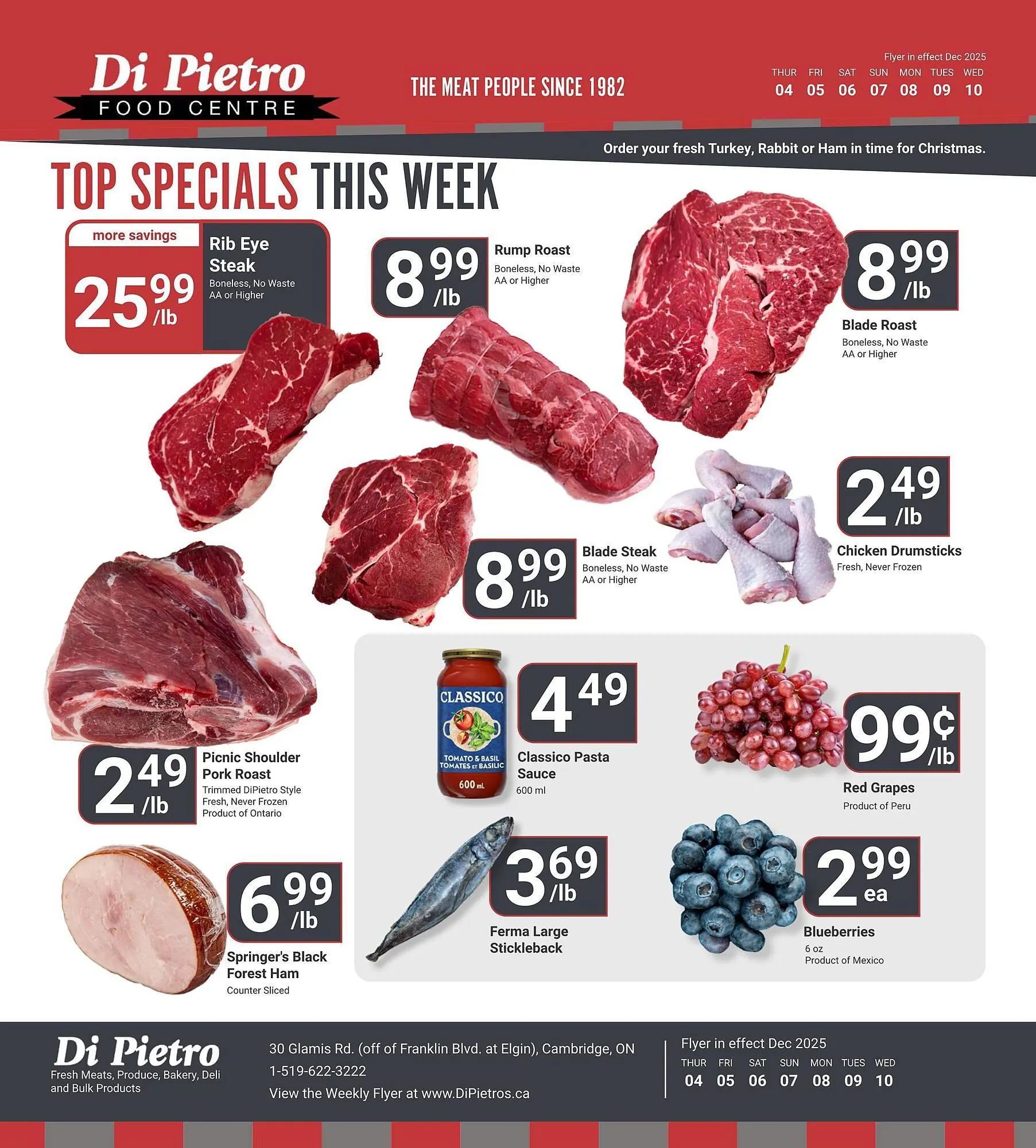 Di Pietro flyer from December 3 to December 9 2025 - flyer page 1