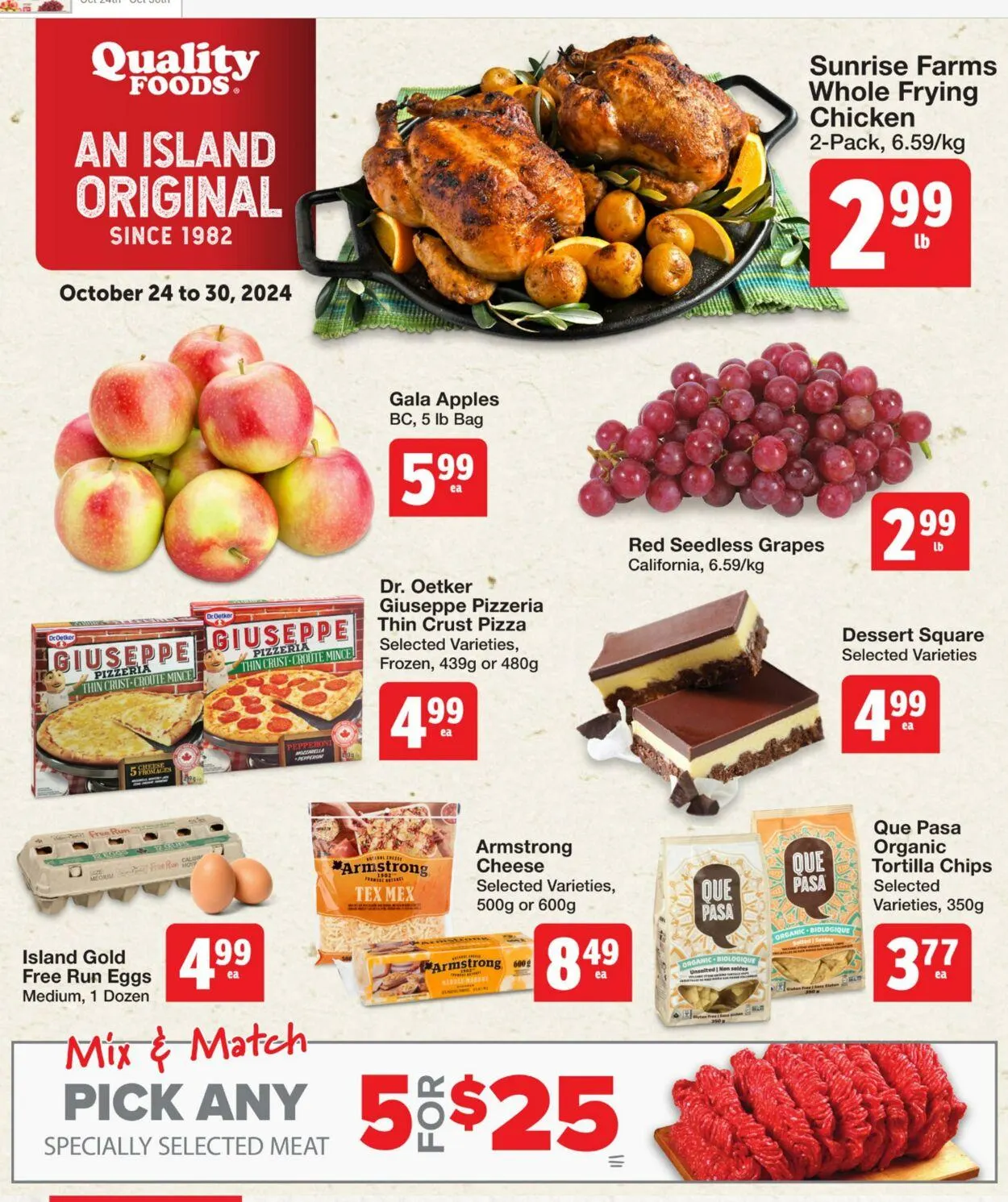 Quality Foods Current flyer from October 24 to October 30 2024 - flyer page 1