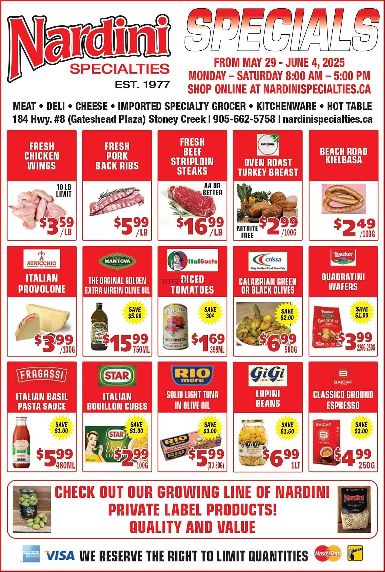 Nardini Specialties flyer - 1