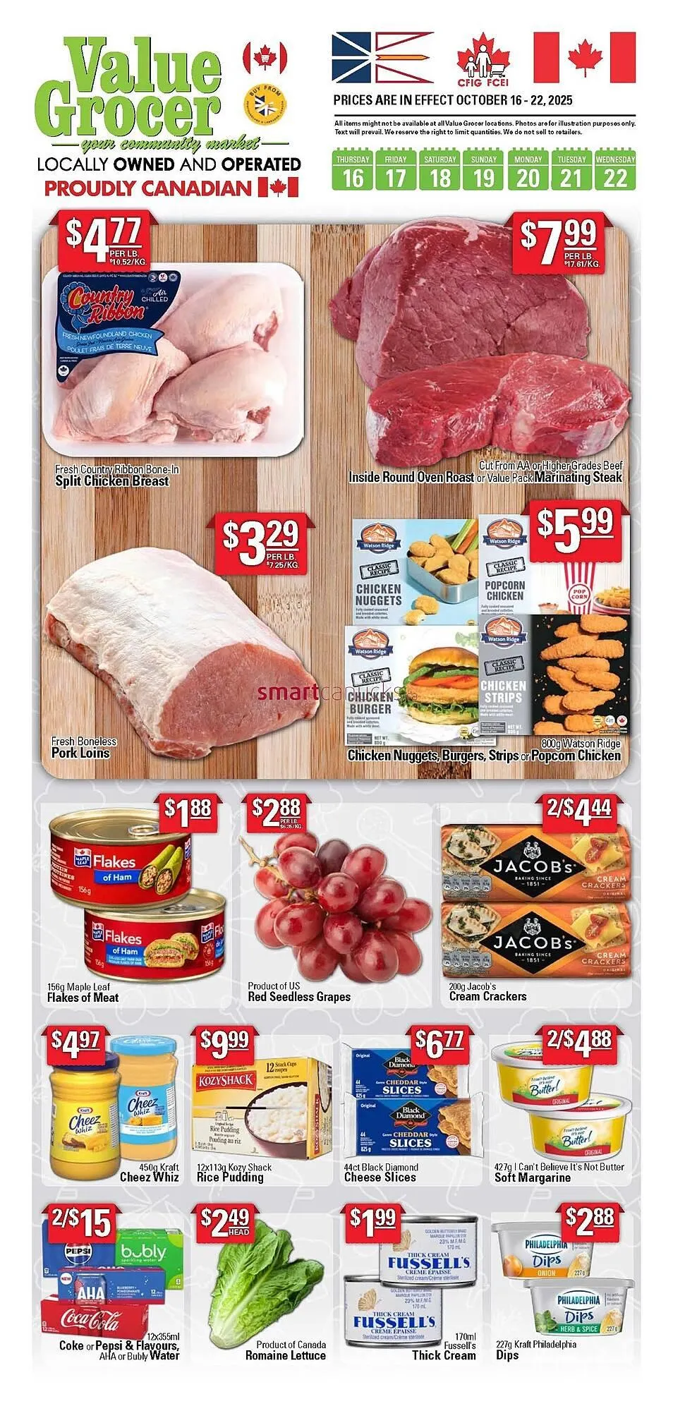 Value Grocer flyer from October 15 to October 21 2025 - flyer page 1