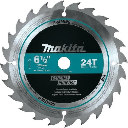 SAW BLADE CIRCULAR CT 6-1/2" 24T MAKITA