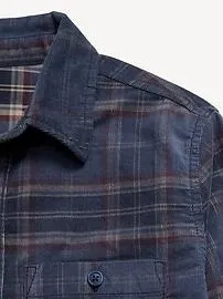 Long-Sleeve Corduroy Pocket Shirt for Boys