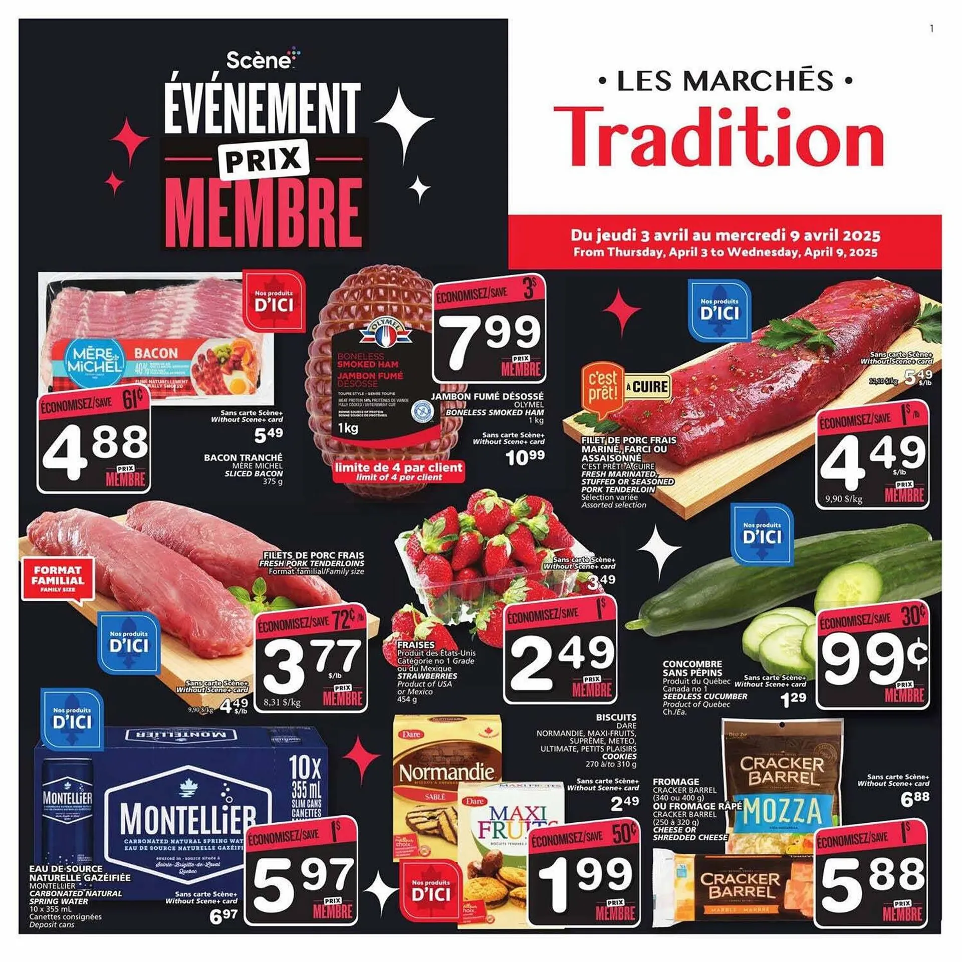 Marches Tradition flyer from April 1 to May 1 2025 - flyer page 1