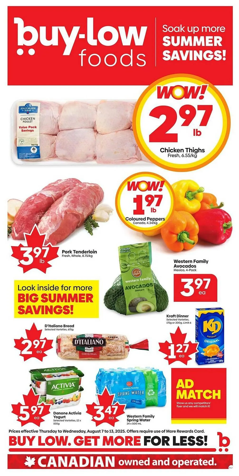 Buy-Low Foods flyer from August 7 to August 13 2025 - flyer page 1
