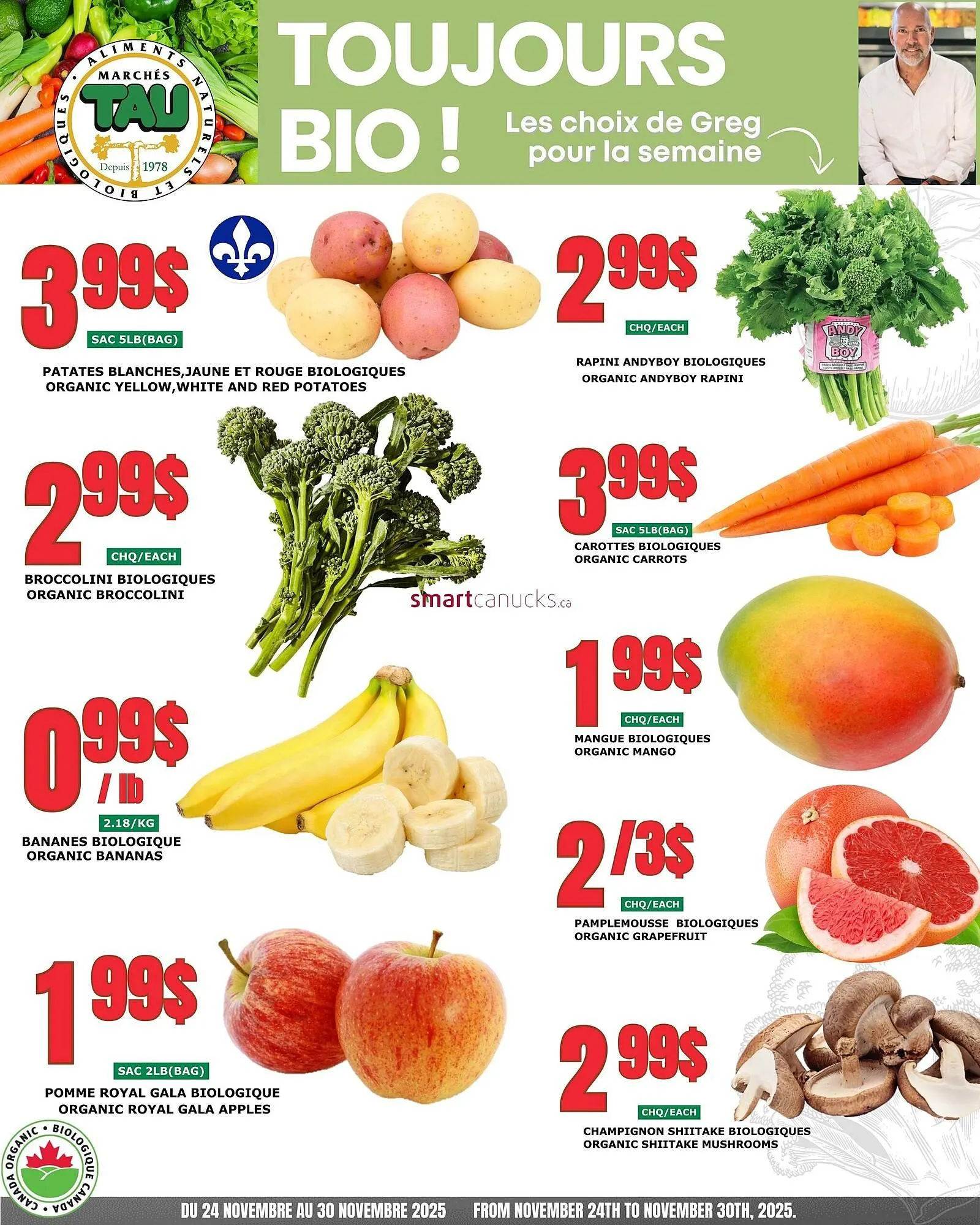 Marches Tau flyer from November 27 to December 3 2025 - flyer page 1