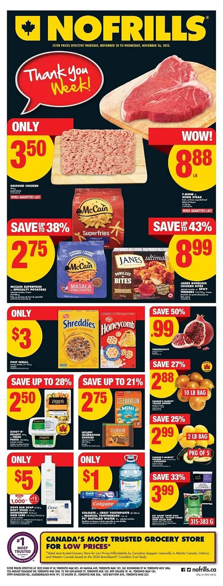No Frills flyer from November 20 to November 27 2025 - flyer page 1