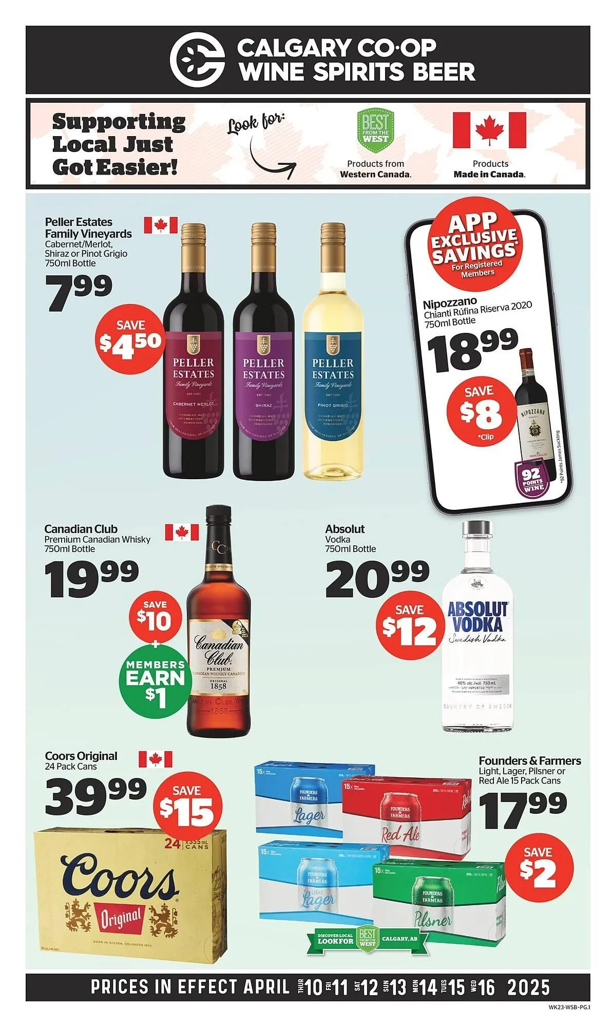 Calgary Co-op flyer from April 10 to April 16 2025 - flyer page 1