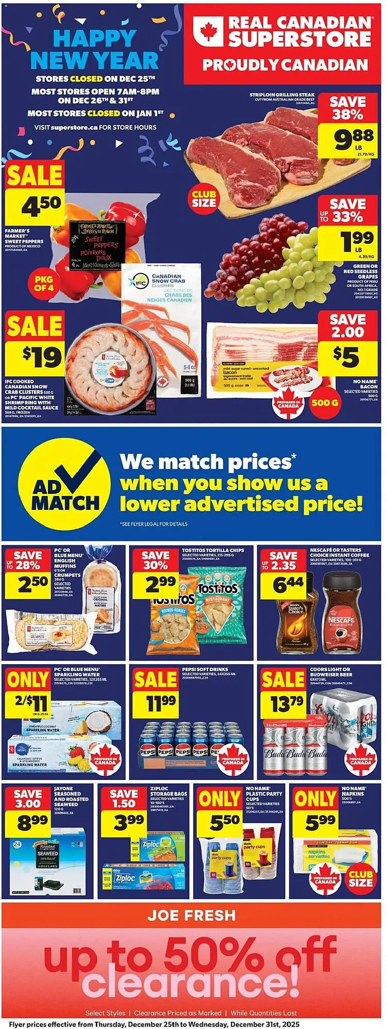 Real Canadian Superstore flyer from December 25 to December 31 2025 - flyer page 3