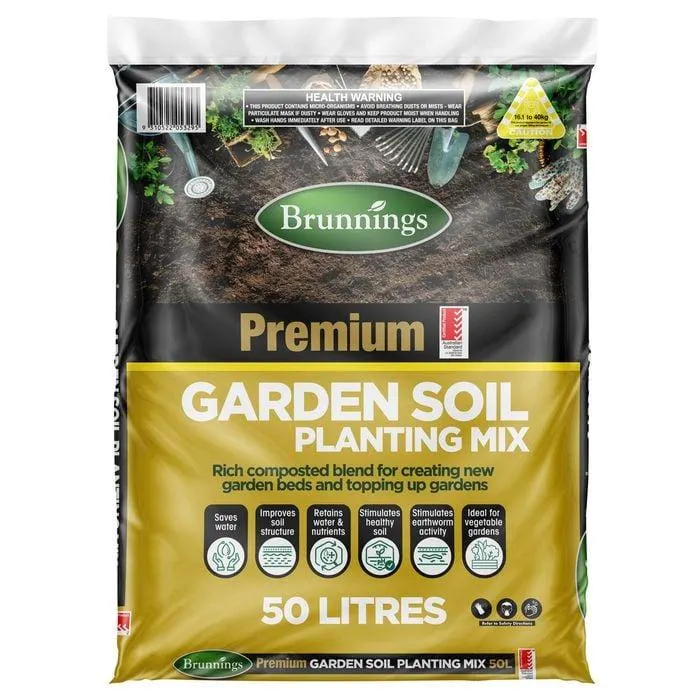 Brunnings 50L Premium Garden Soil Planting Mix