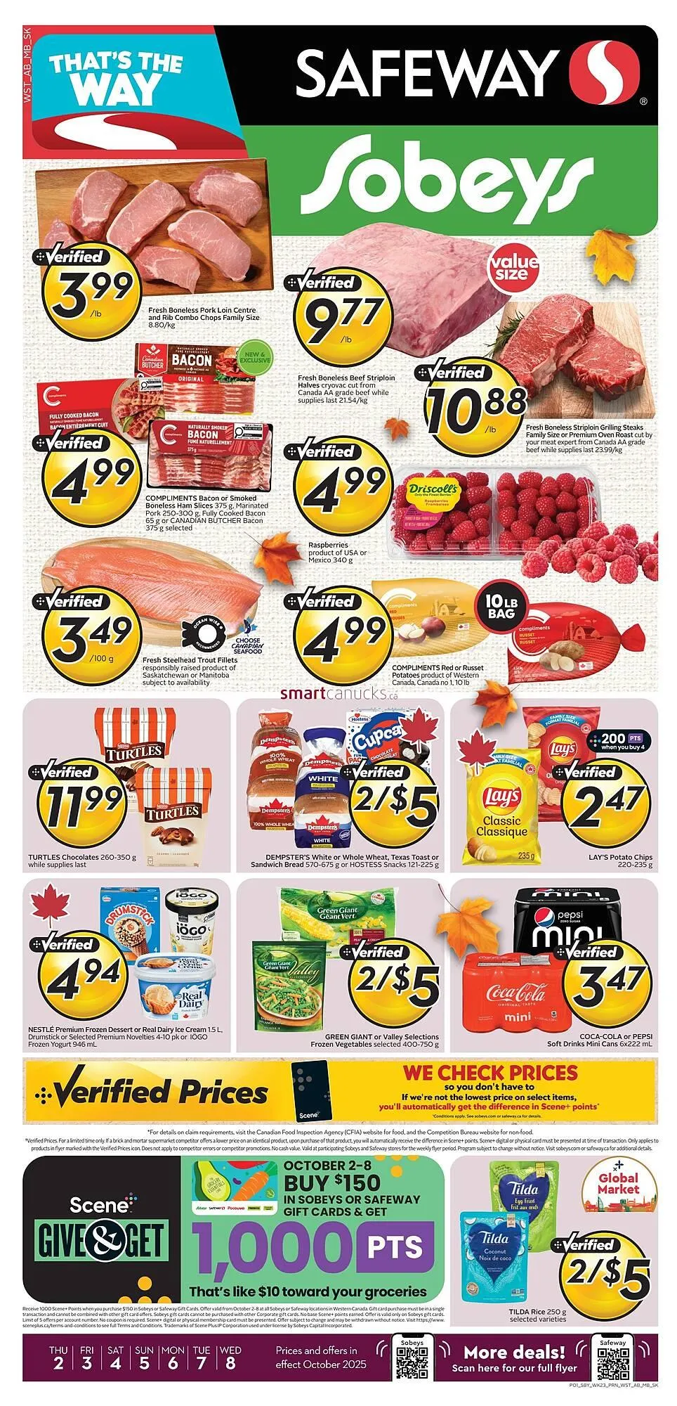 Safeway flyer from October 3 to October 9 2025 - flyer page 1