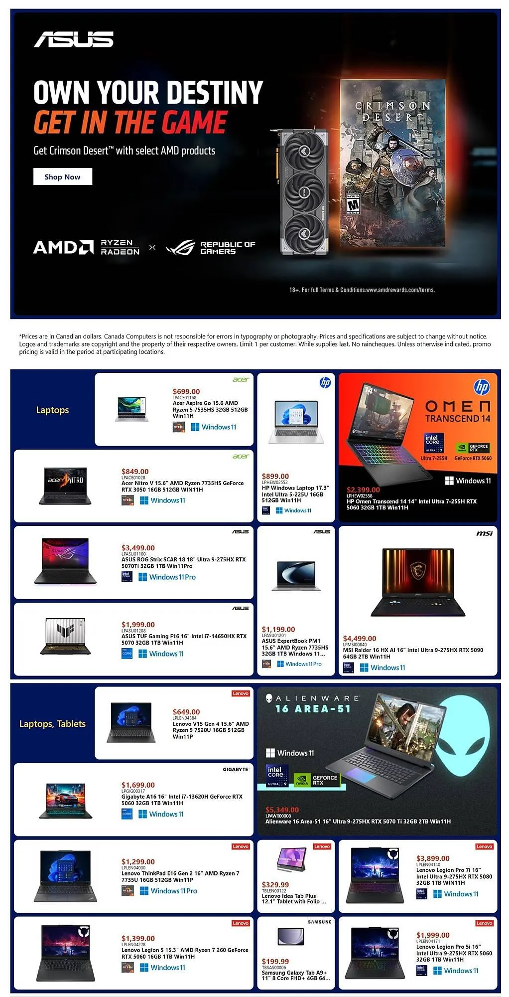 Canada Computers flyer from March 6 to March 12 2026 - flyer page 1