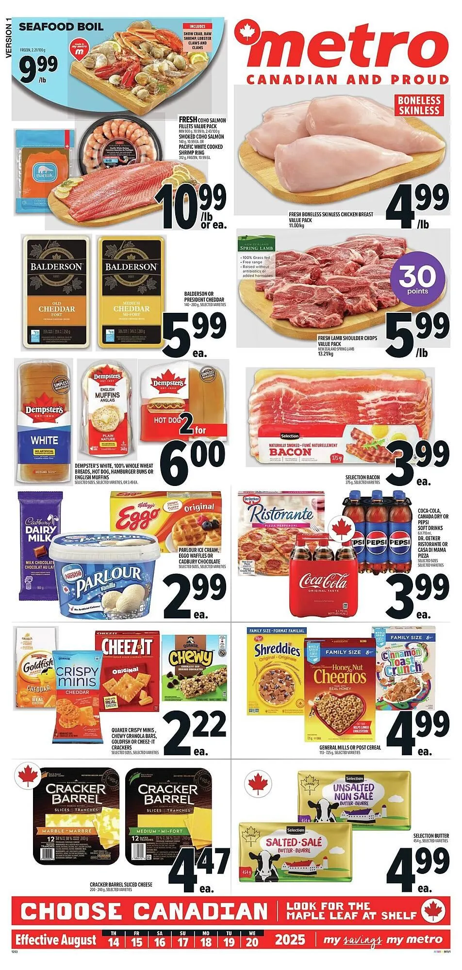 Metro flyer from August 14 to August 21 2025 - flyer page 1