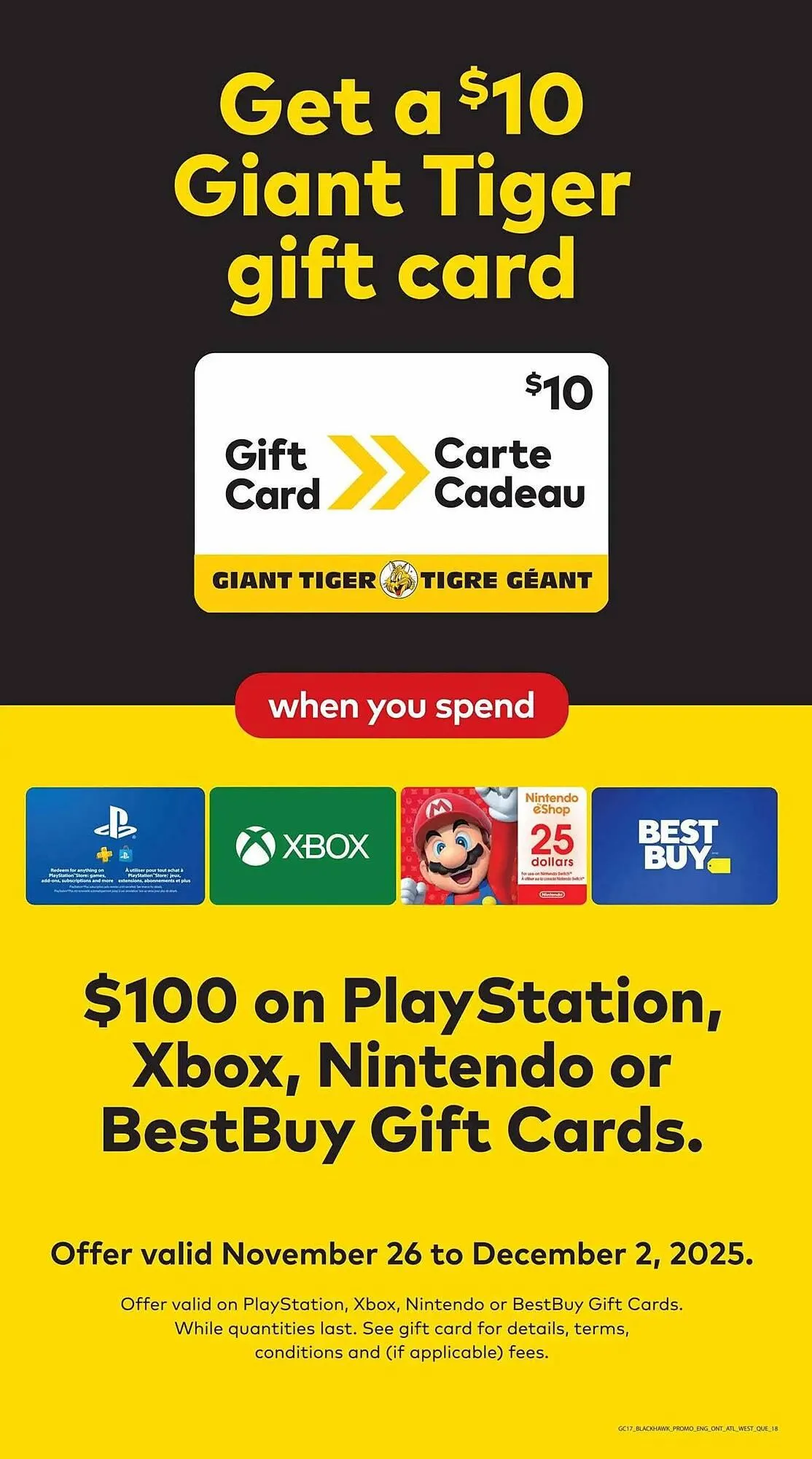 Giant Tiger flyer from November 27 to December 4 2025 - flyer page 22