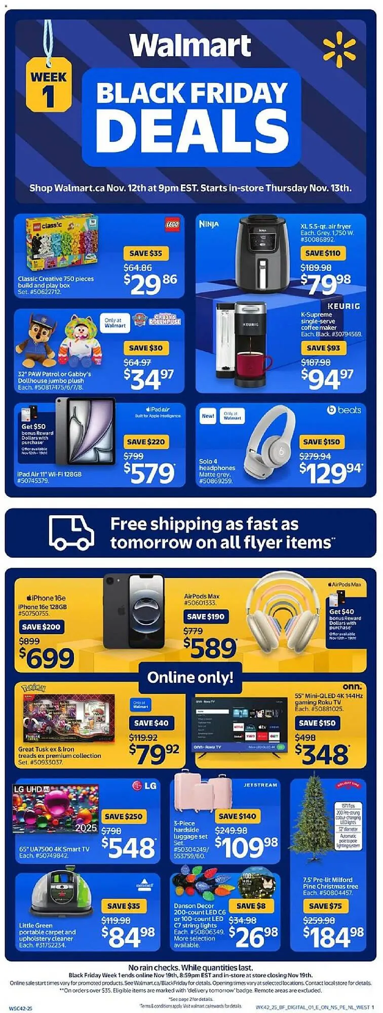 Walmart flyer from November 13 to November 20 2025 - flyer page 1