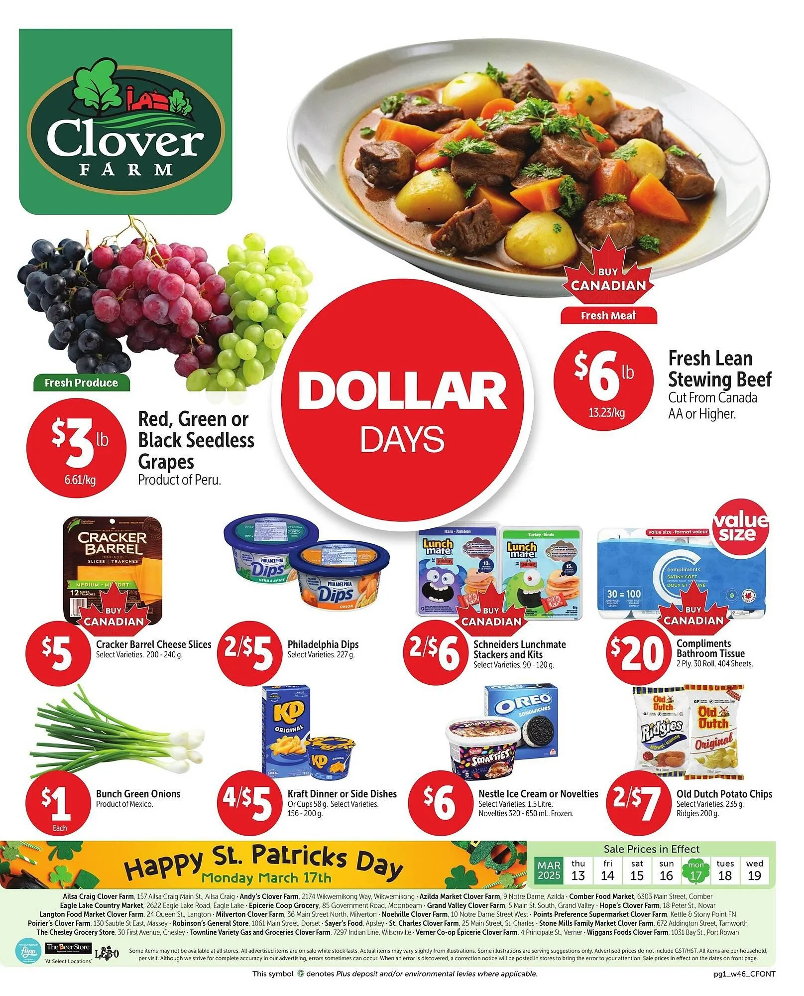 Clover Farm flyer - 1