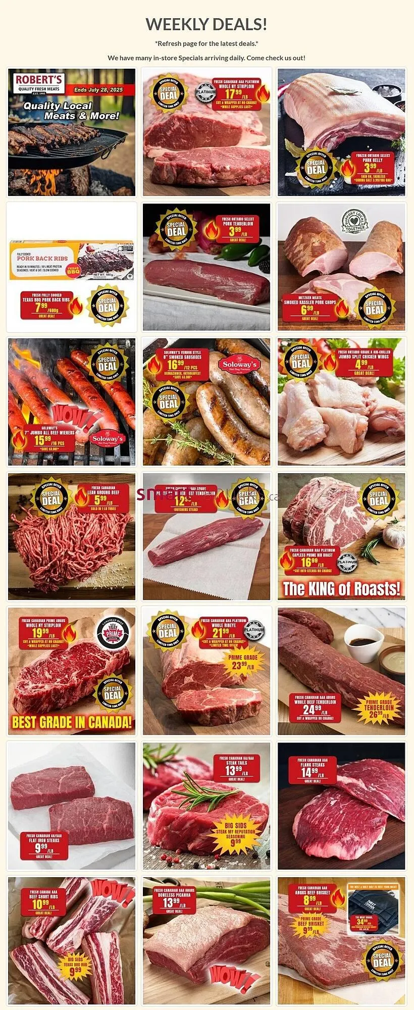 Roberts Fresh and Boxed Meats flyer - 1