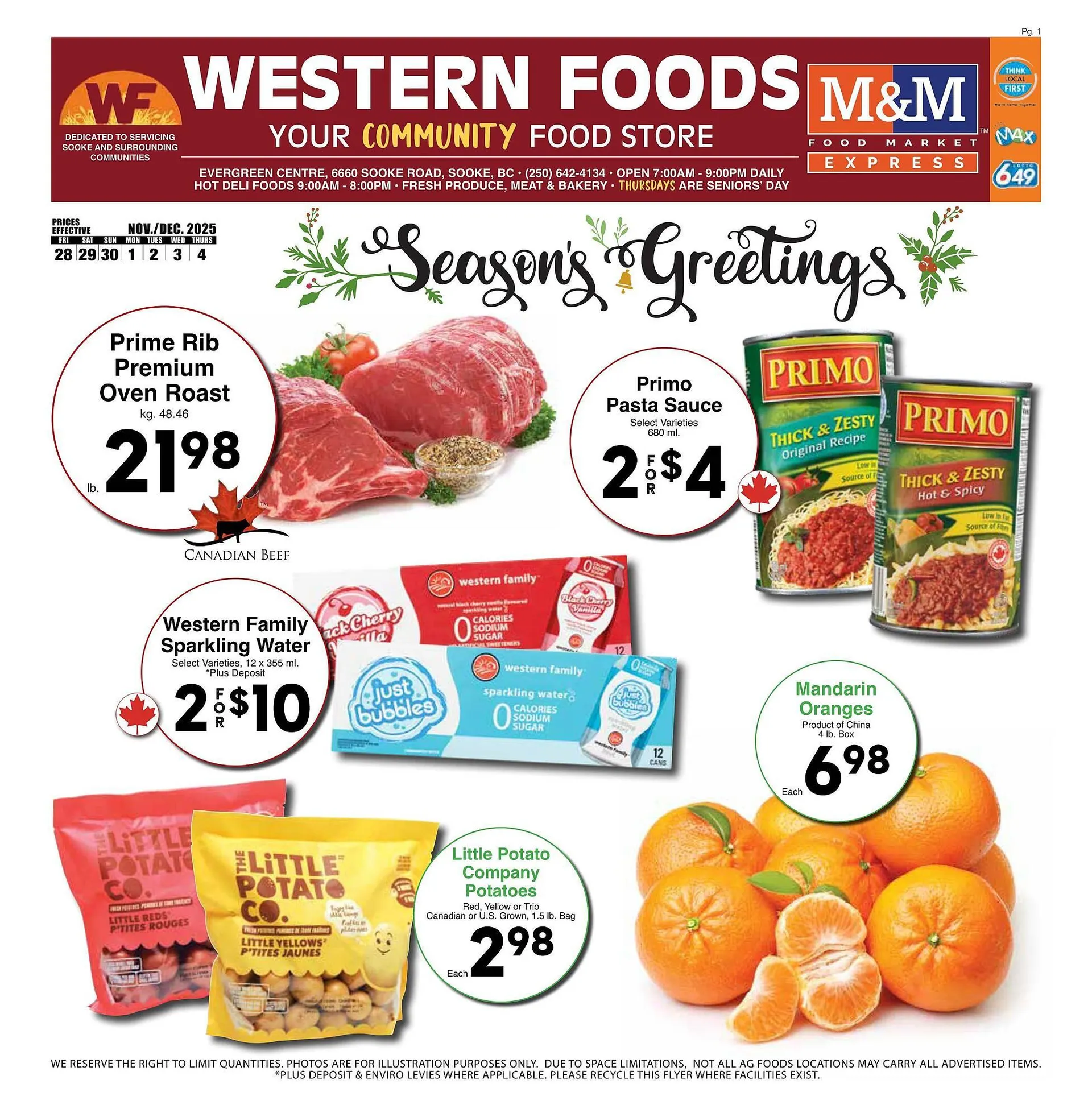 Western Foods flyer - 1