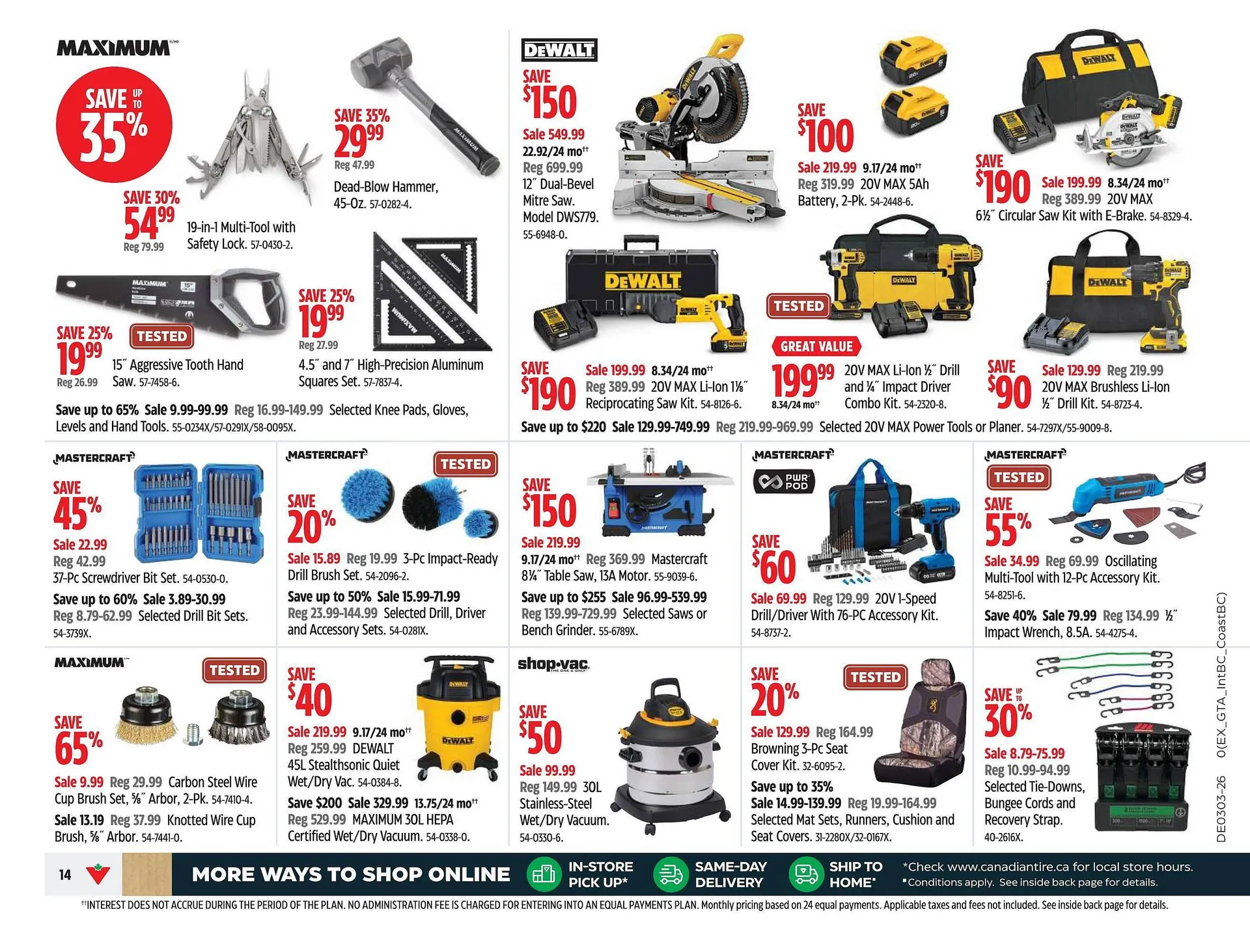 Canadian Tire flyer from January 16 to January 22 2026 - flyer page 14