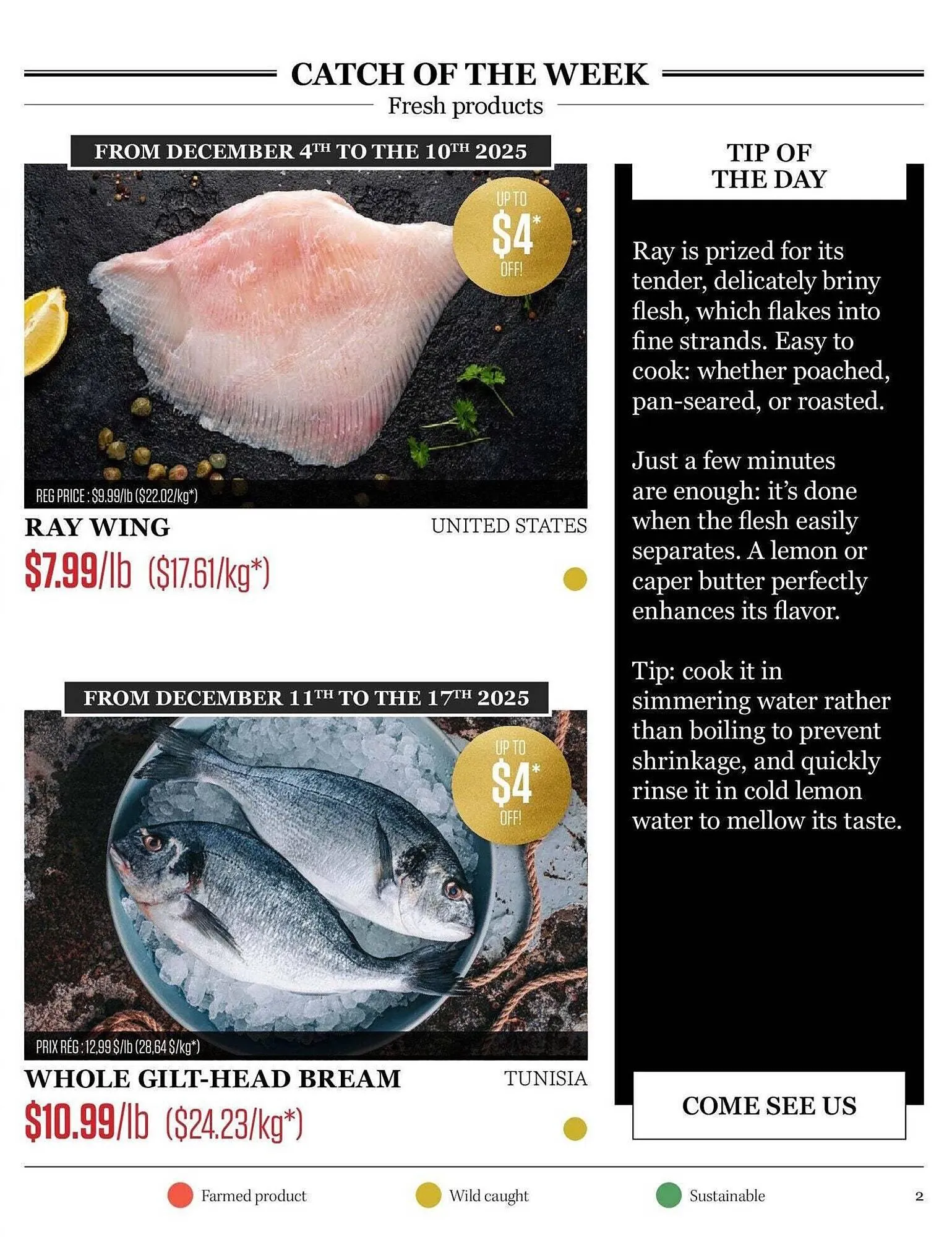 Odessa Poissonnier flyer from December 4 to December 11 2025 - flyer page 2